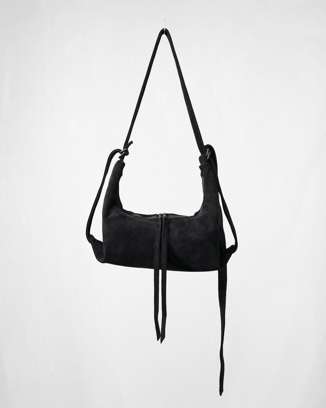 Guidi x Individual Designer Aria Mini Suede Bag Nktrmnv in Black, Men's