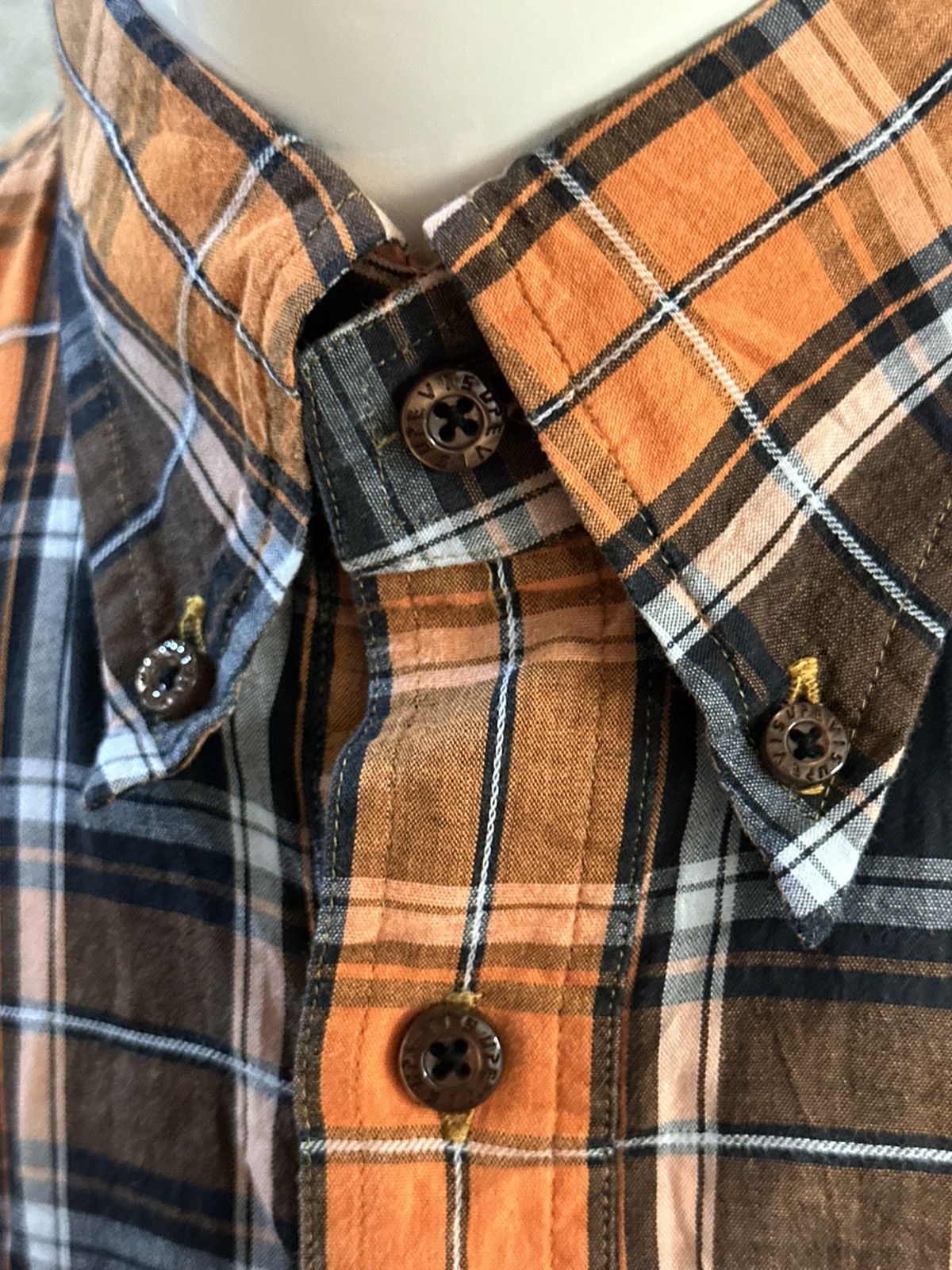 Evisu Evisu Yamane Half Button Up Shirt Made in Japan Size US M / EU 48-50 / 2 - 6 Thumbnail