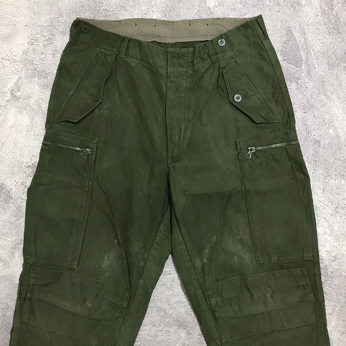 Japanese Brand × Vintage Sweedish army cargo pants 70s military Size US 36 / EU 52 - 4 Thumbnail