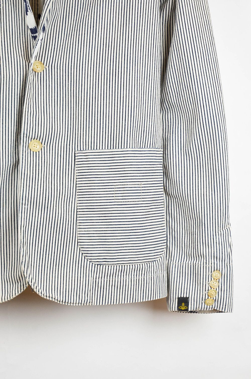 Lee × Vintage Vivienne Westwood x Lee Workman Blazer Striped Jacket - S Size US S / EU 44-46 / 1 - 5 Thumbnail