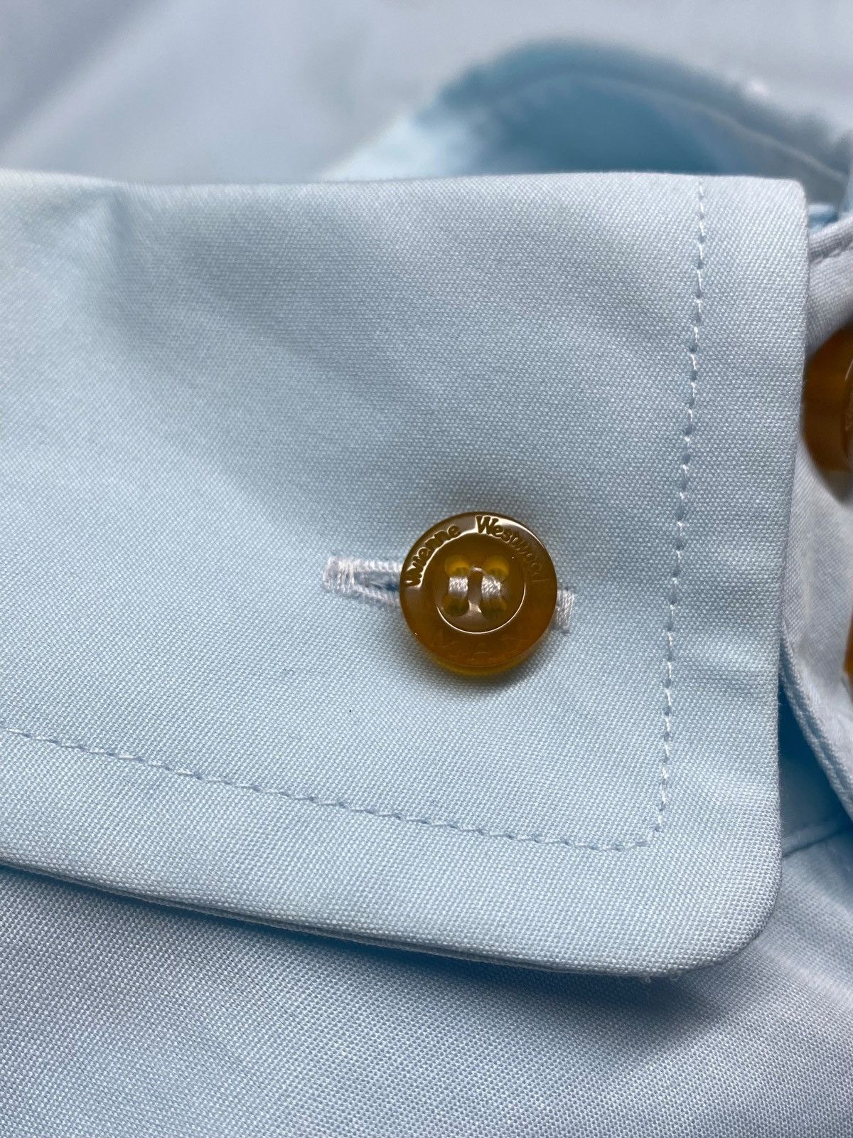 Vivienne Westwood 🔥 VIVIENNE WESTWOOD SKY BLUE ORB SHIRT CLASSIC TURKEY MADE Size US M / EU 48-50 / 2 - 8 Thumbnail