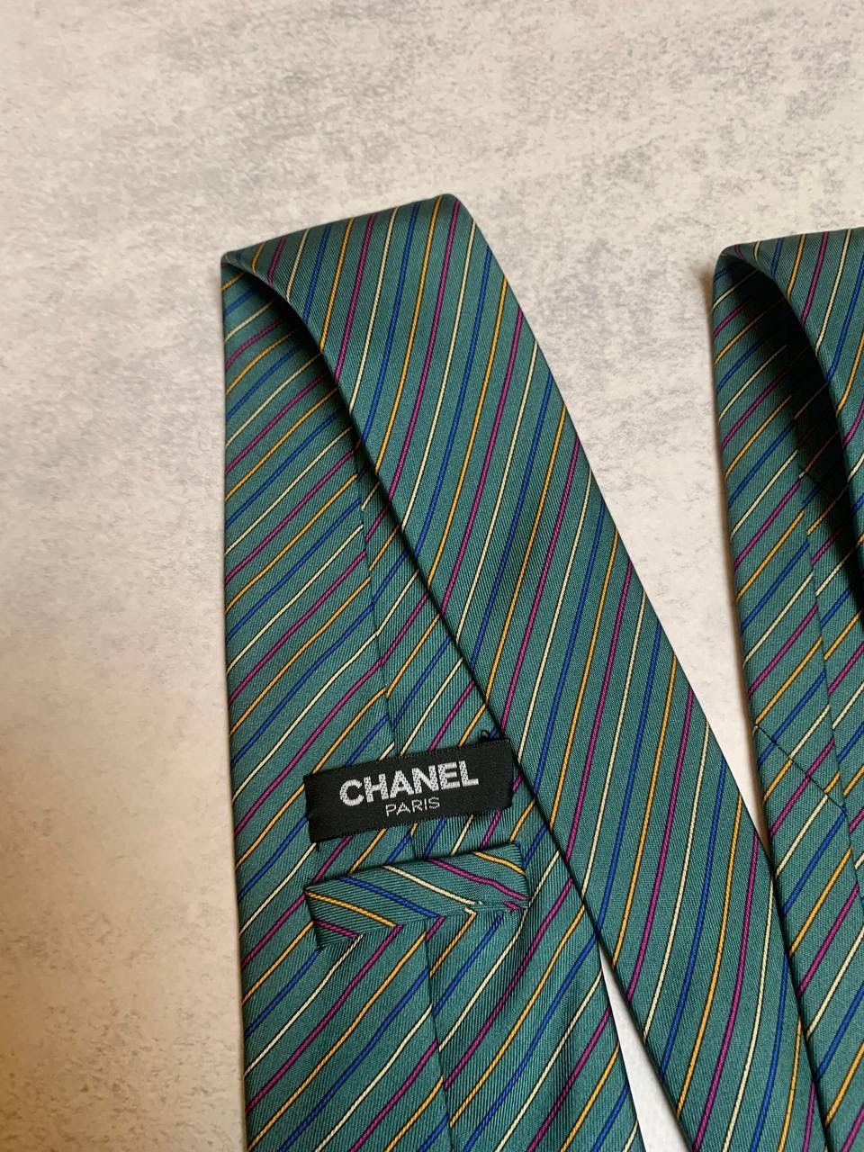 Chanel 90S Silk Tie Vintage Size ONE SIZE - 5 Thumbnail