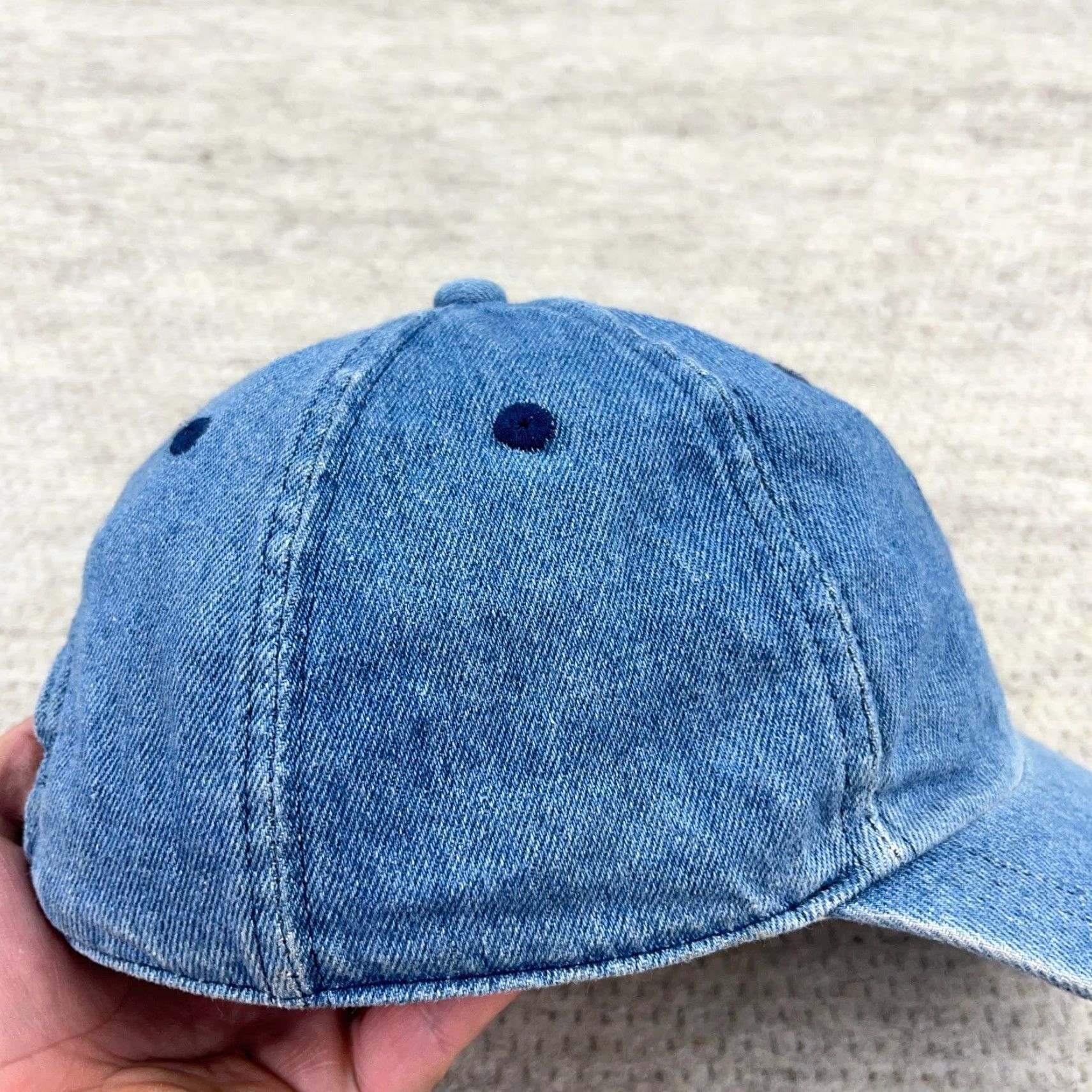 Disney VINTAGE Disney Winnie The Pooh Hat Womens Denim Baseball Cap Adjustble Blue 90s Logo Embroidered 100% Cotton Stretch Fit Adult Womens Size 42" / US 20 - 5 Thumbnail