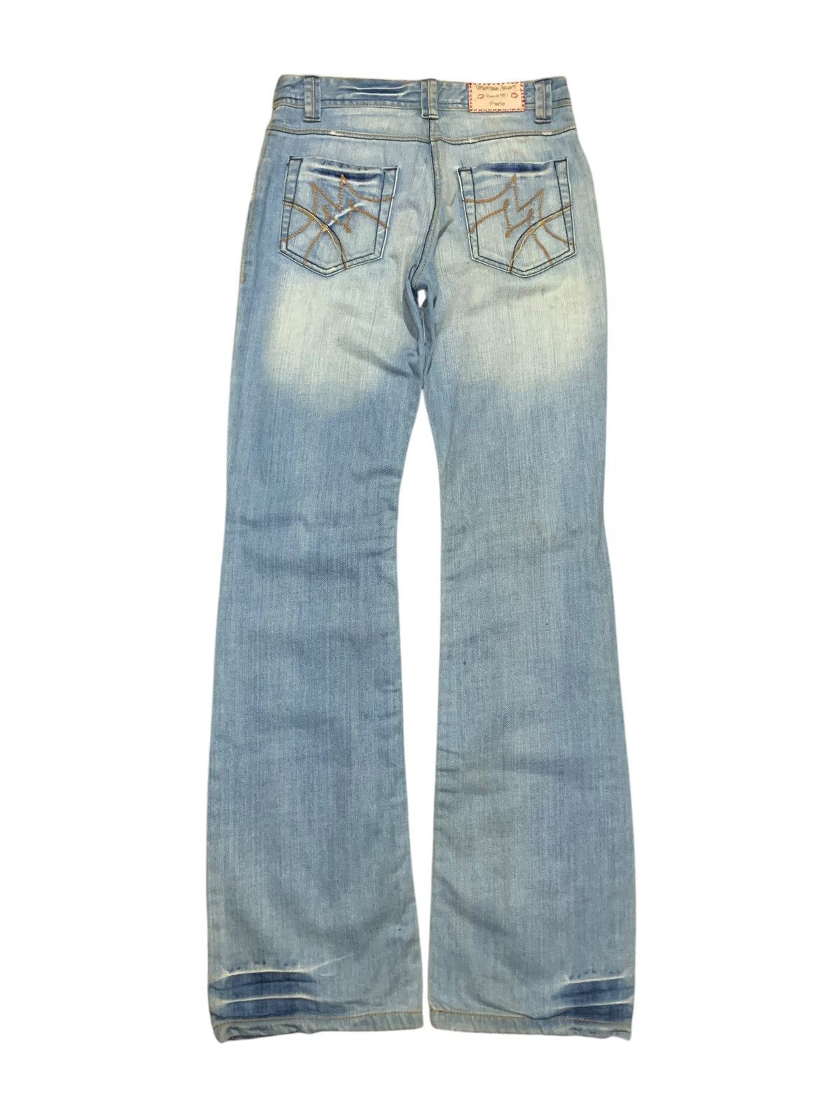 Morgan Homme 2000s Morgan De Toi flared washed blue jeans Size US 30 / EU 46 - 10 Thumbnail