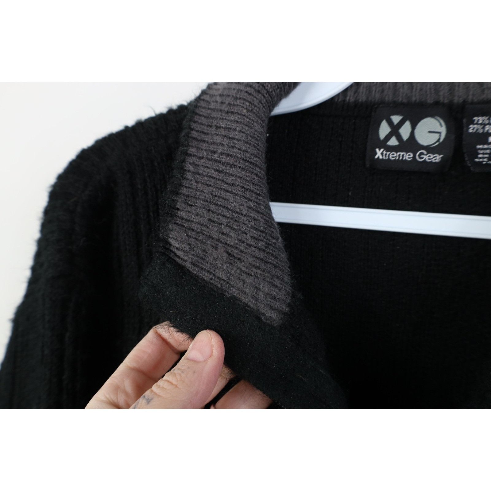 Vintage Vintage 90s Y2K Streetwear Striped Knit Half Zip Sweater Size US M / EU 48-50 / 2 - 5 Thumbnail