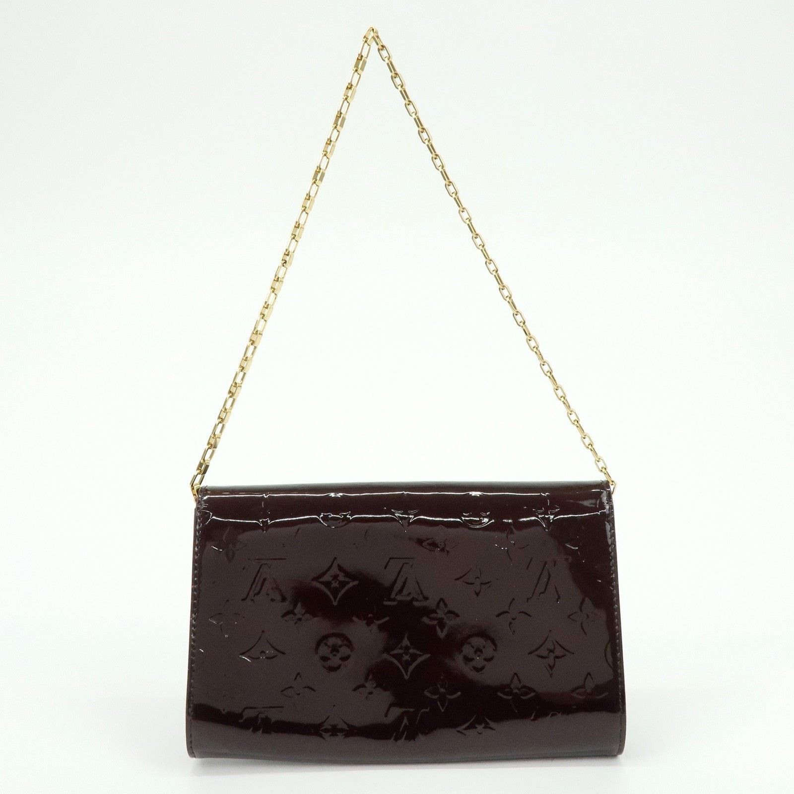 Louis Vuitton Louis Vuitton Monogram Vernis Ana Clutch Patent Burgundy Size ONE SIZE - 2 Thumbnail