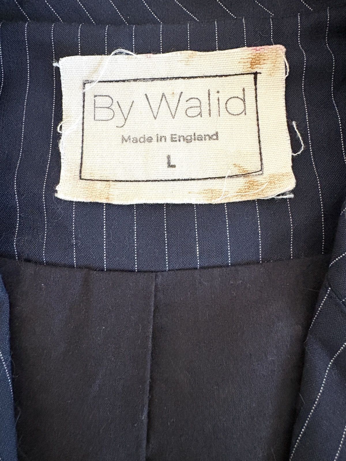 By Walid Single Breasted 3 Button Jacket with Embroidered Back Size 52R - 5 Thumbnail