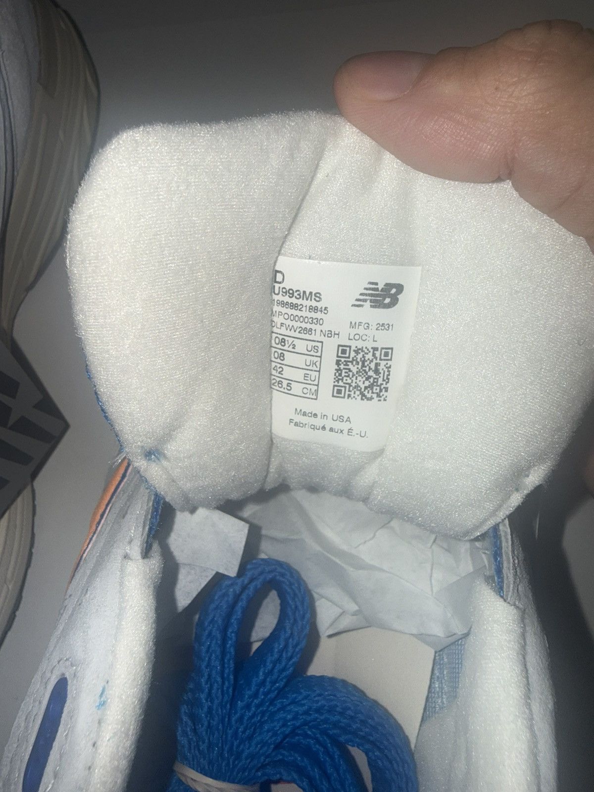 Kith × New Balance Kith X Madison Square Garden X New Balance 993 Home Men's Size US 8.5 / EU 41-42 - 9 Thumbnail