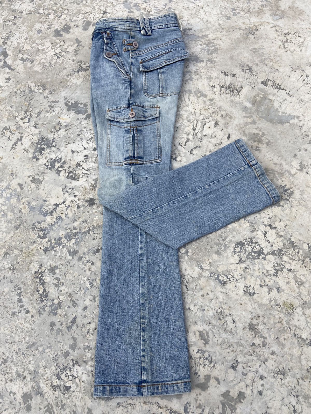 Beauty Beast × Japanese Brand × Le Grande Bleu (L.G.B.) Raur edge denim pants cargo Size 27" / US 4 / IT 40 - 2 Thumbnail