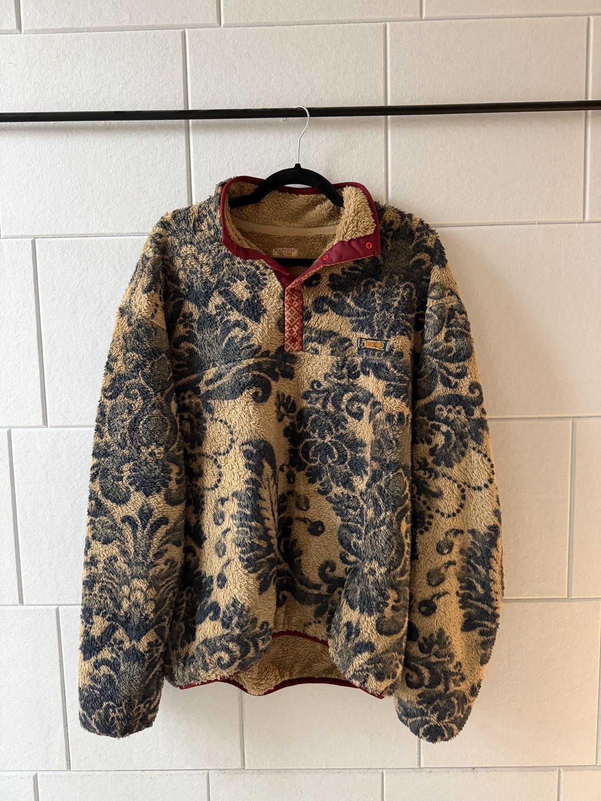 Kapital KAPITAL SIZE 5 Damask Button-Up Fleece Size US XL / EU 56 / 4 - 1 Thumbnail