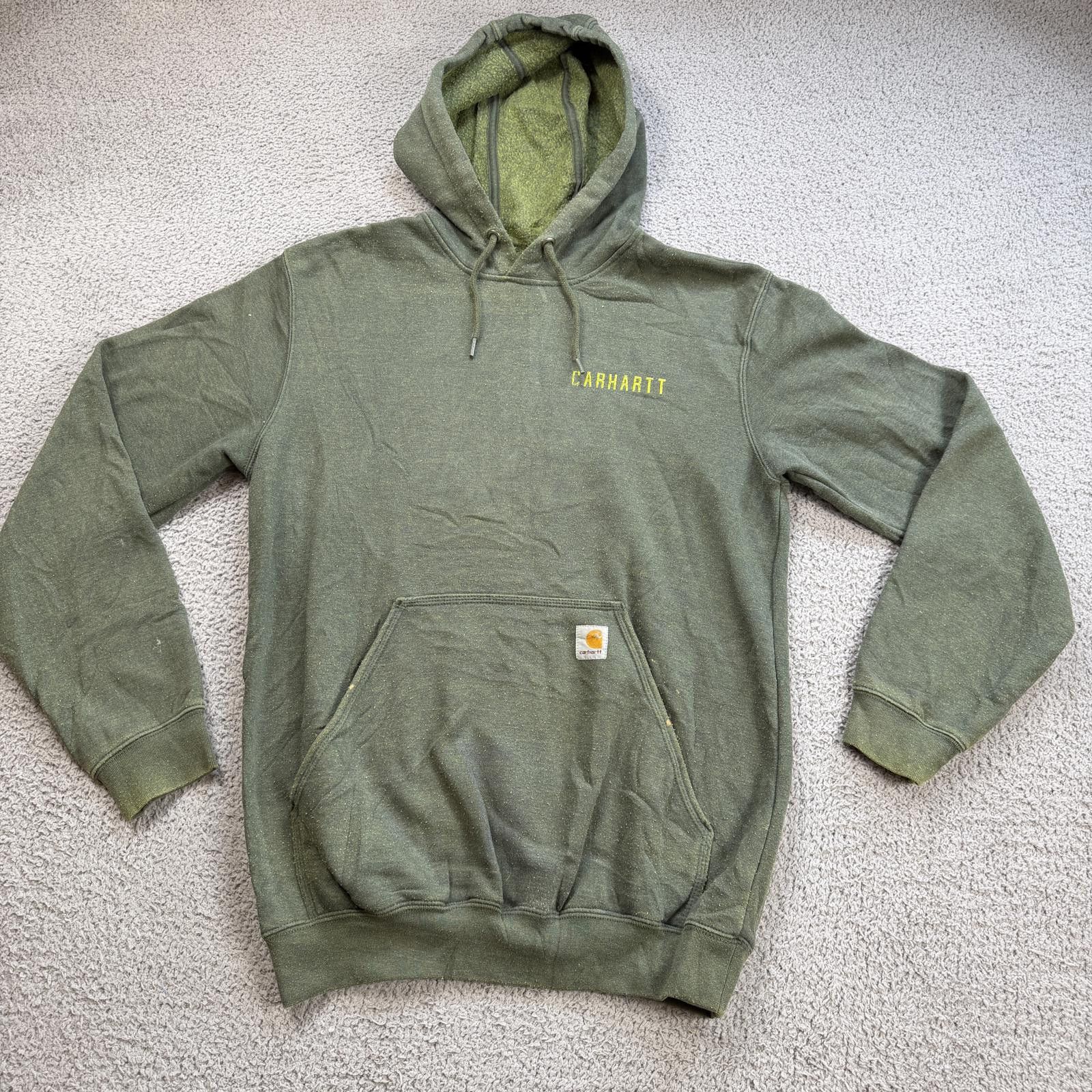Carhartt Carhartt Original Fit Hoodie Olive Green Pullover Sweatshirt Size US S / EU 44-46 / 1 - 1 Thumbnail