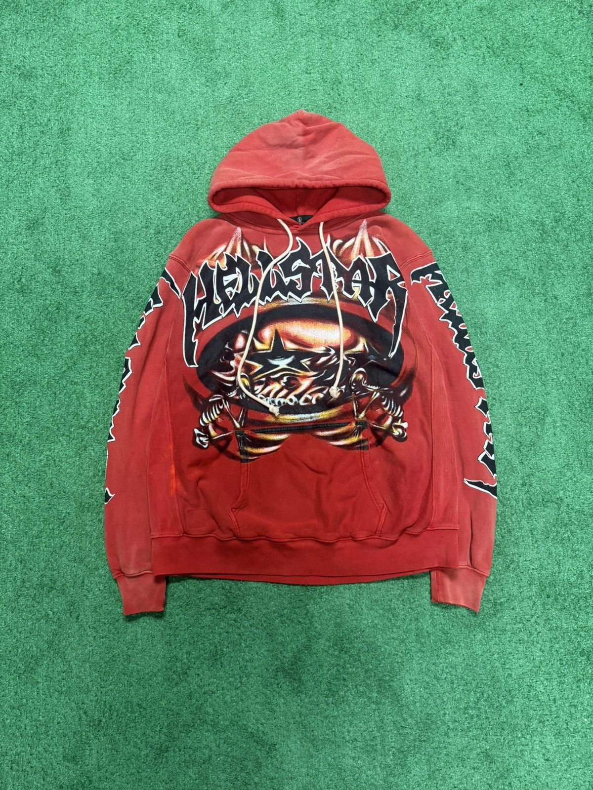 HELLSTAR Hellstar airbrush skull hoodie sized x large Size US XL / EU 56 / 4 - 1 Thumbnail
