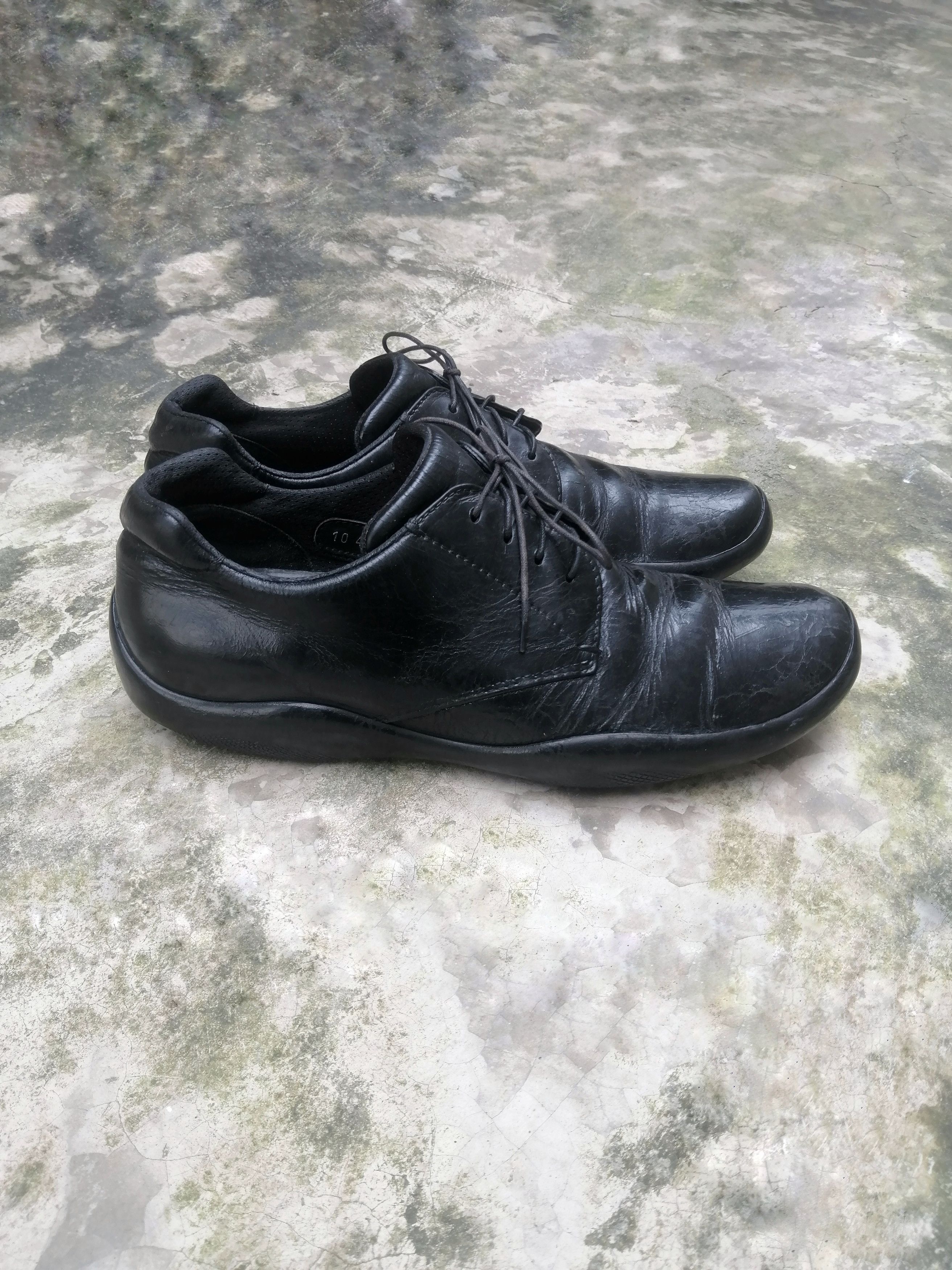 Prada Prada Black Leather Derby Sneakers US 8.5 Made in Italy Size US 8.5 / EU 41-42 - 4 Thumbnail