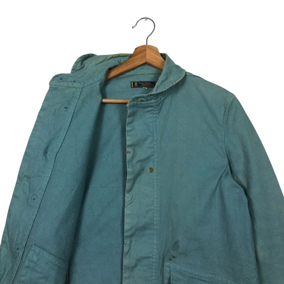 Vintage 🔥VINTAGE CHORE WORK MILITARY SHAWL COLLAR OCEAN UNION Size US S / EU 44-46 / 1 - 14 Thumbnail