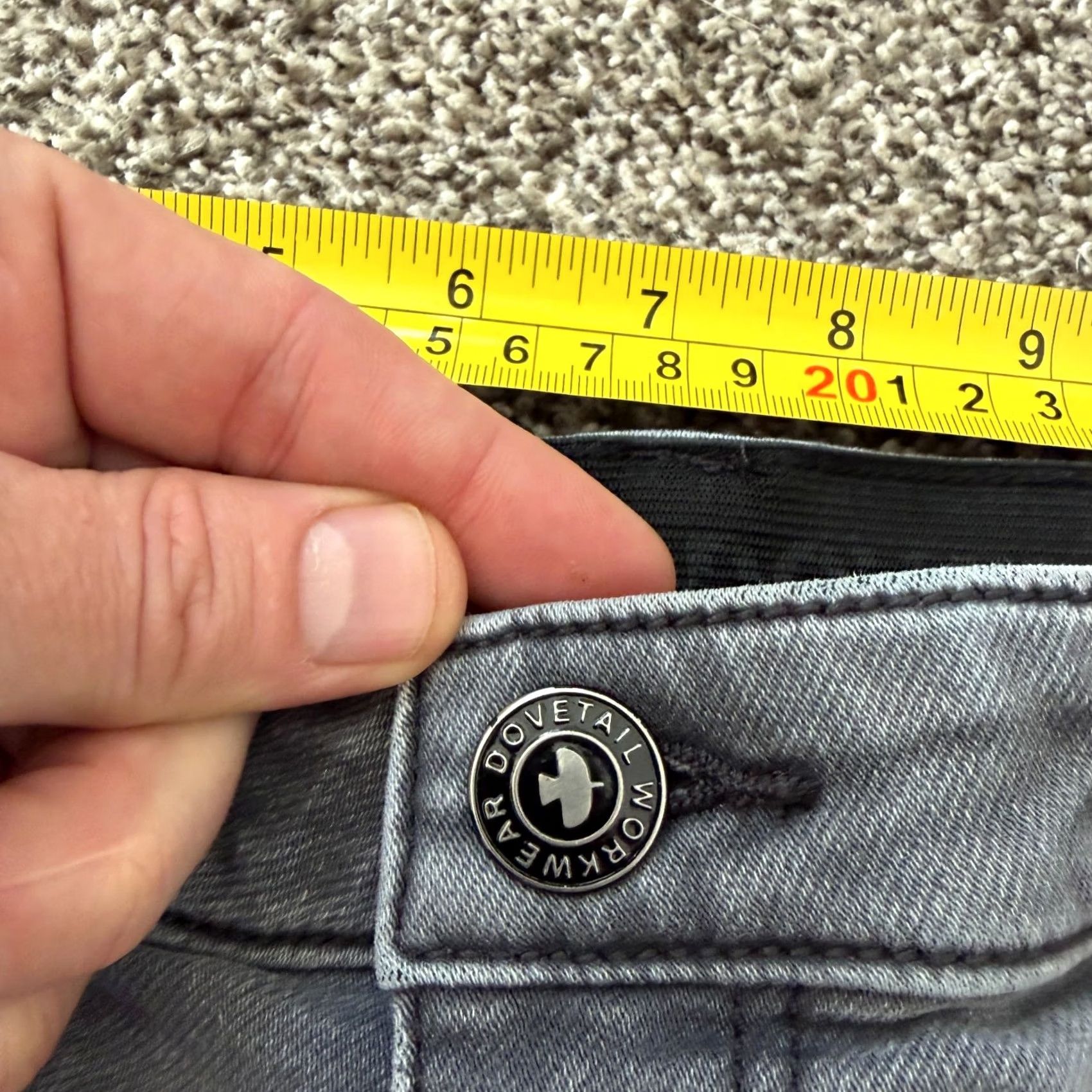 Denime Dovetail Workwear Pants Womens 2 Gray Maven Thermal Denim Stretch Size Size 26" / US 2 / IT 38 - 5 Thumbnail