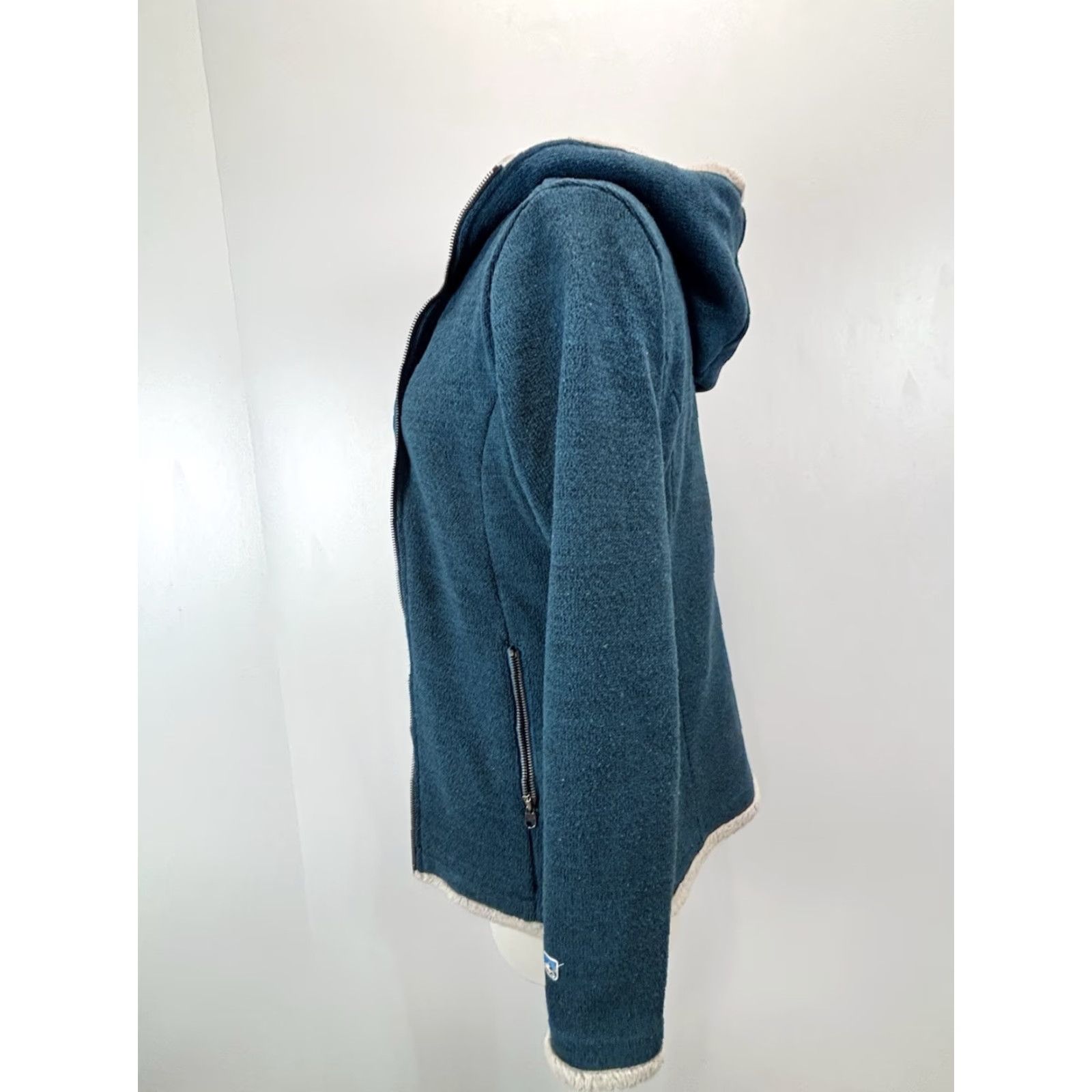 Vintage Kuhl Jacket Alfpaca Fleece Hooded Full Zip Outdoors Sz Small Women Sherpa Lined Size S / US 4 / IT 40 - 4 Thumbnail