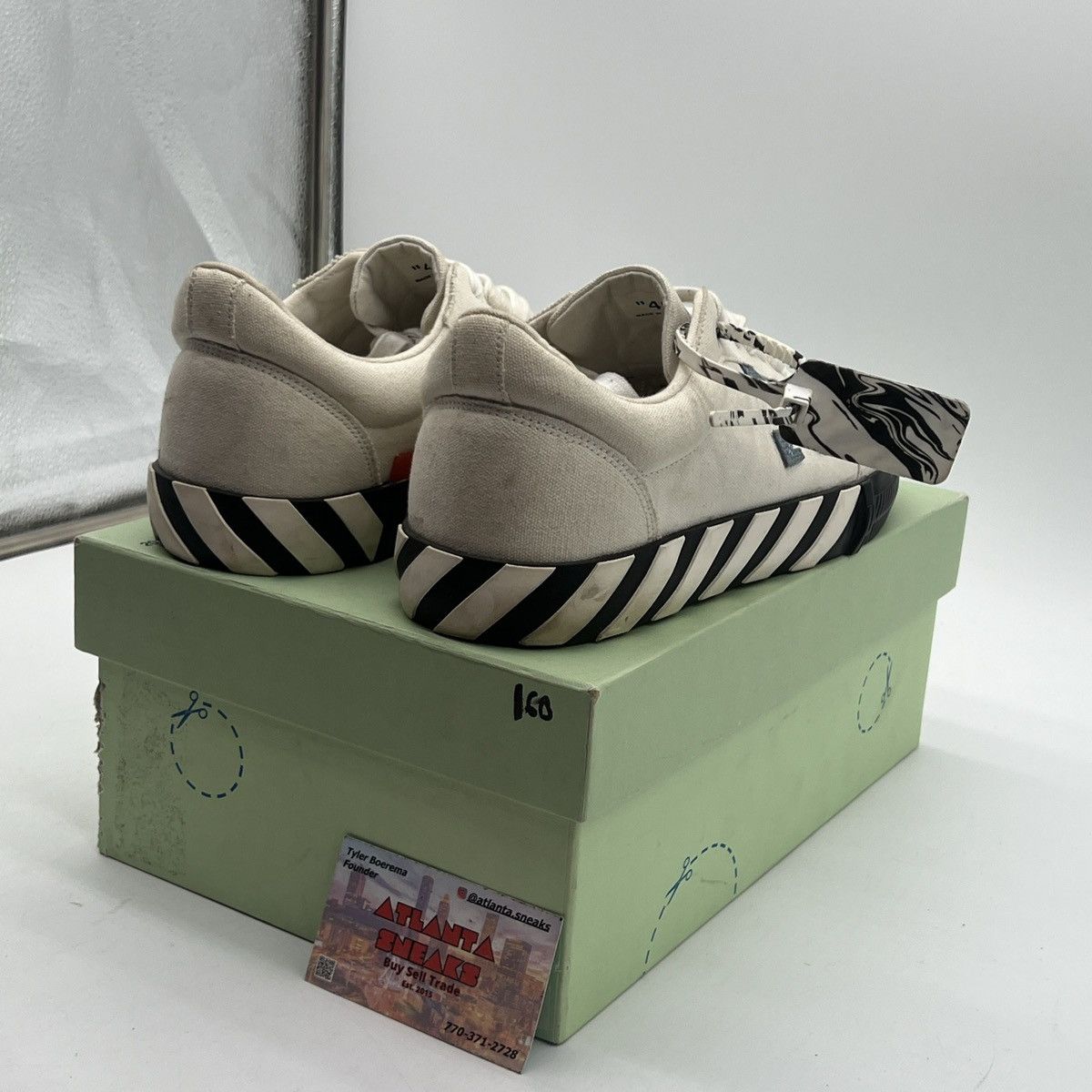 Off-White Off-White Vulc Low Light Blue Size US 12 / EU 45 - 5 Thumbnail