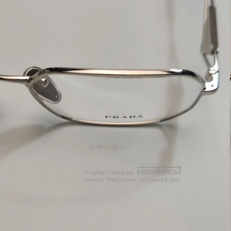 Prada Prada Full Frame Triangle Logo Glasses. Size ONE SIZE - 9 Thumbnail