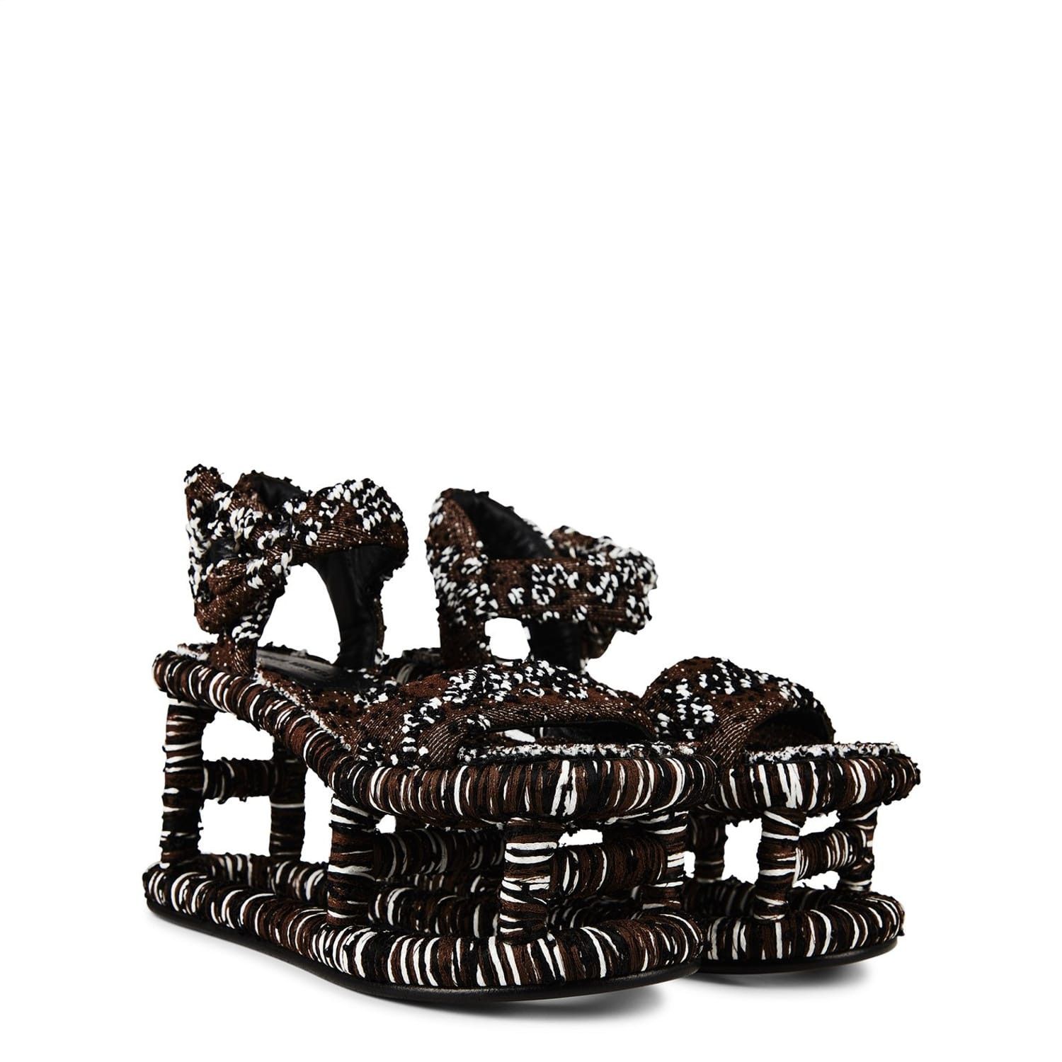 Bottega Veneta Bottega Veneta Flatform Sandals in Brown Size US 7.5 / IT 37.5 - 2 Thumbnail