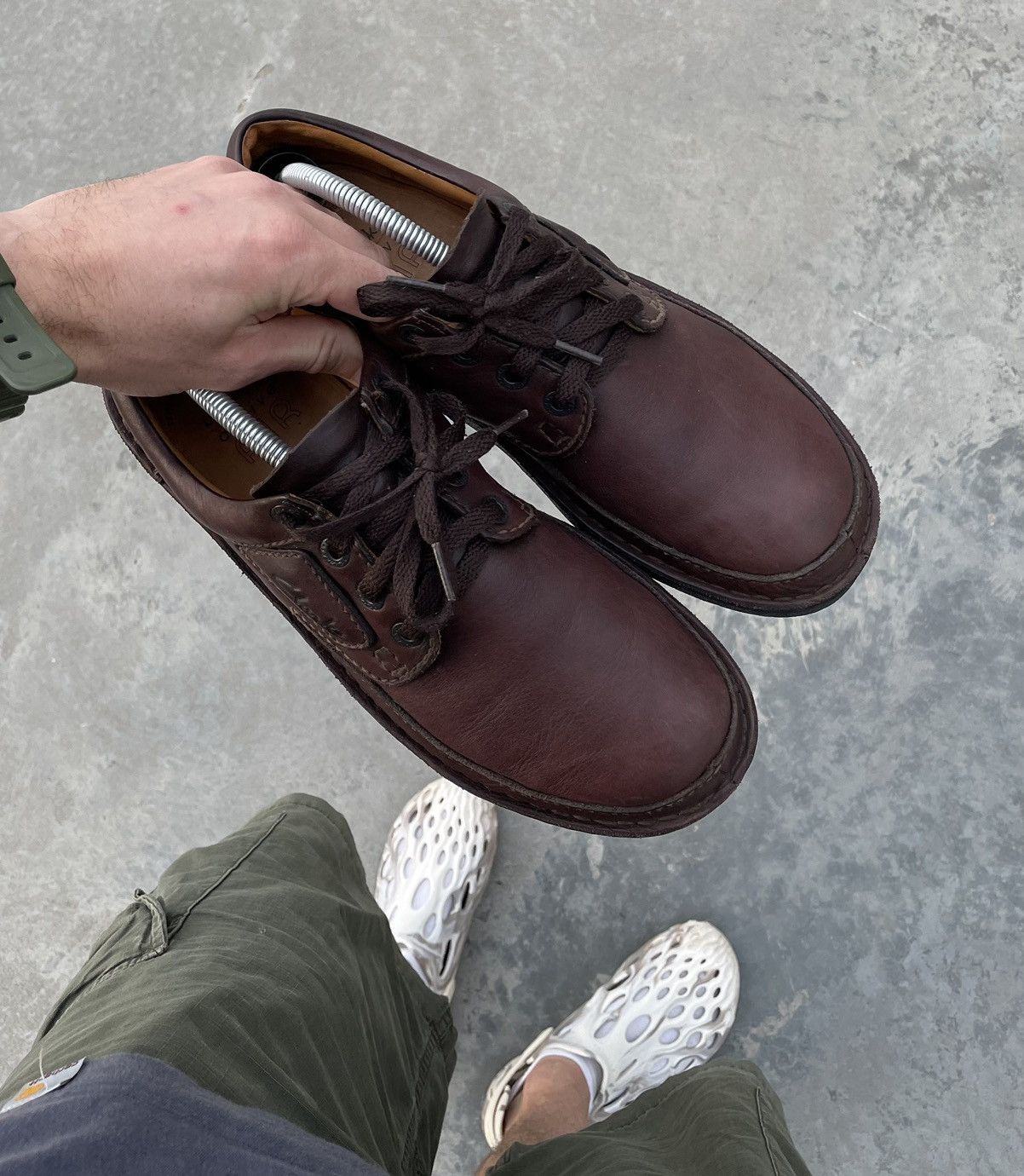 Clarks Clarks Leather Air Shoes Loafers Y2K Hype Italy Shoes Size US 11 / EU 44 - 5 Thumbnail