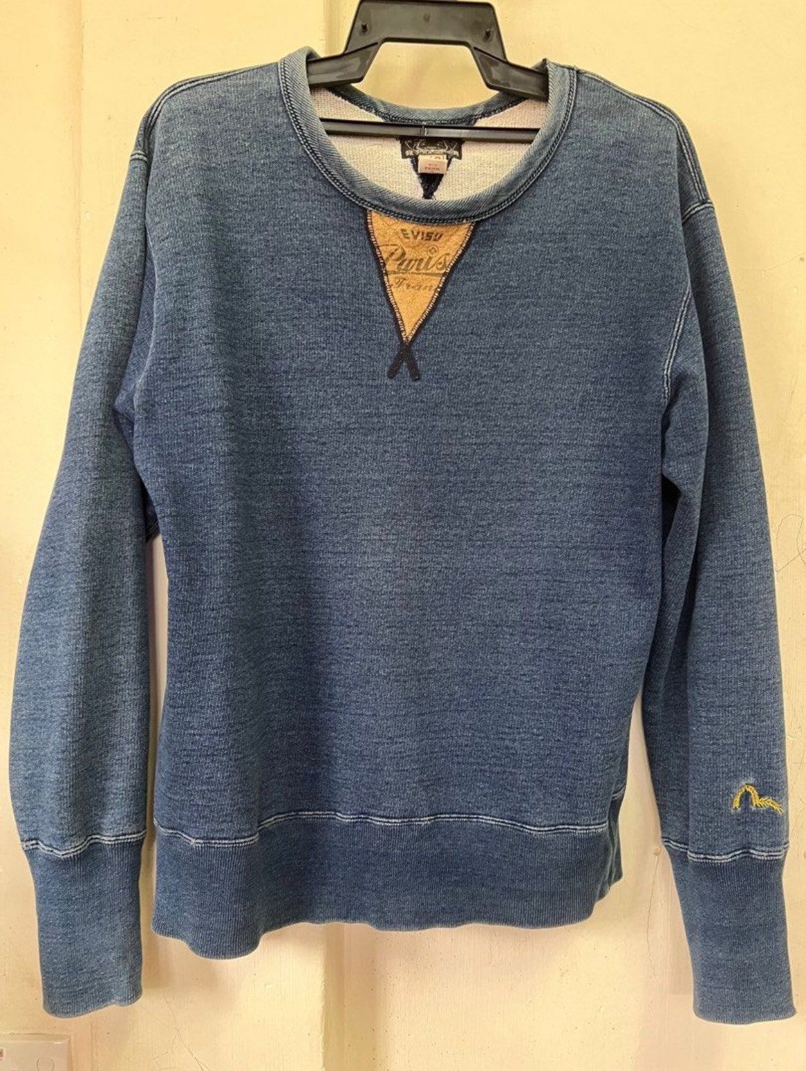 Evisu × Vintage Vintage Sweater sweatshirts Denim Evisu Lot 1167 Japan Size US M / EU 48-50 / 2 - 1 Thumbnail