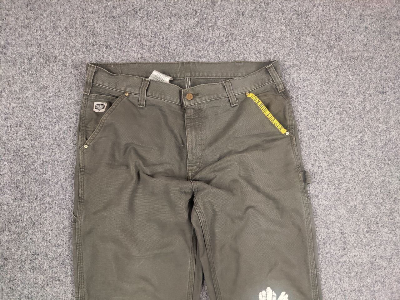 Carhartt Rare Vintage Carhartt Logo Relaxed Carpenter Canvas Pants Size US 36 / EU 52 - 10 Thumbnail