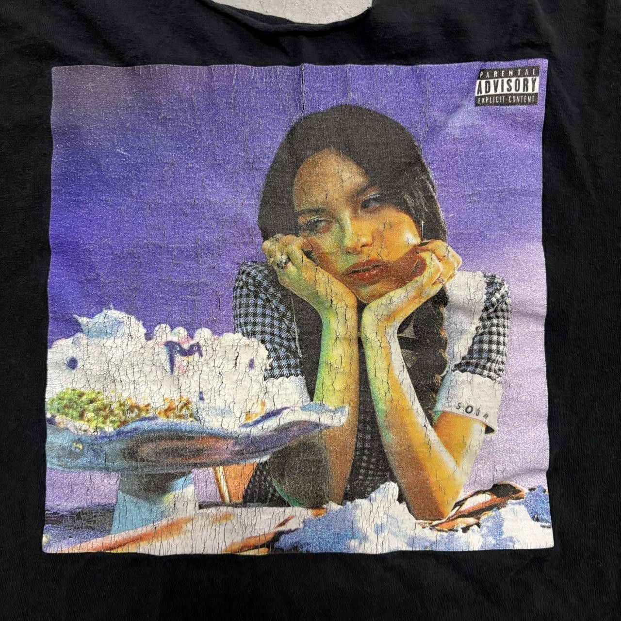 Vintage Crazy Vintage Y2K/2000s Olivia Rodrigo SOUR Black Graphic Tee! Size US S / EU 44-46 / 1 - 2 Thumbnail