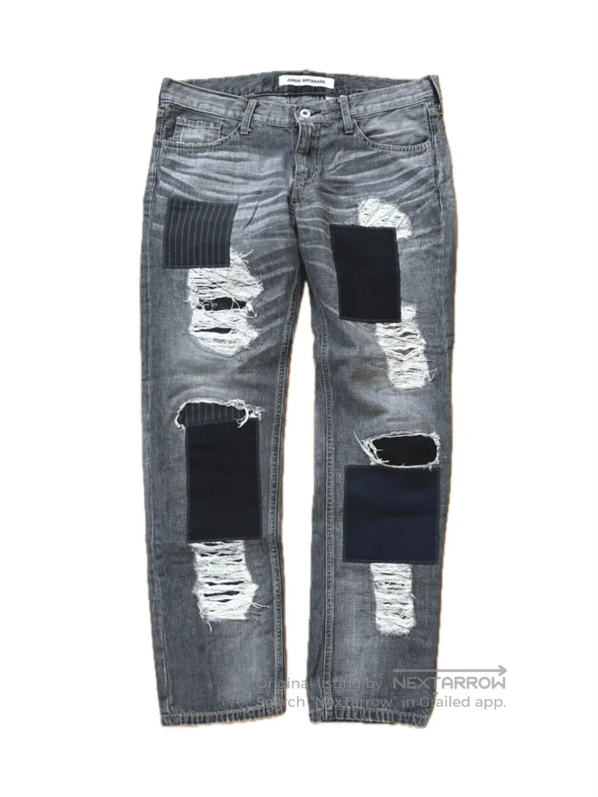 Junya Watanabe junya watanabe patchwork distressed low. Size US 34 / EU 50 - 1 Thumbnail