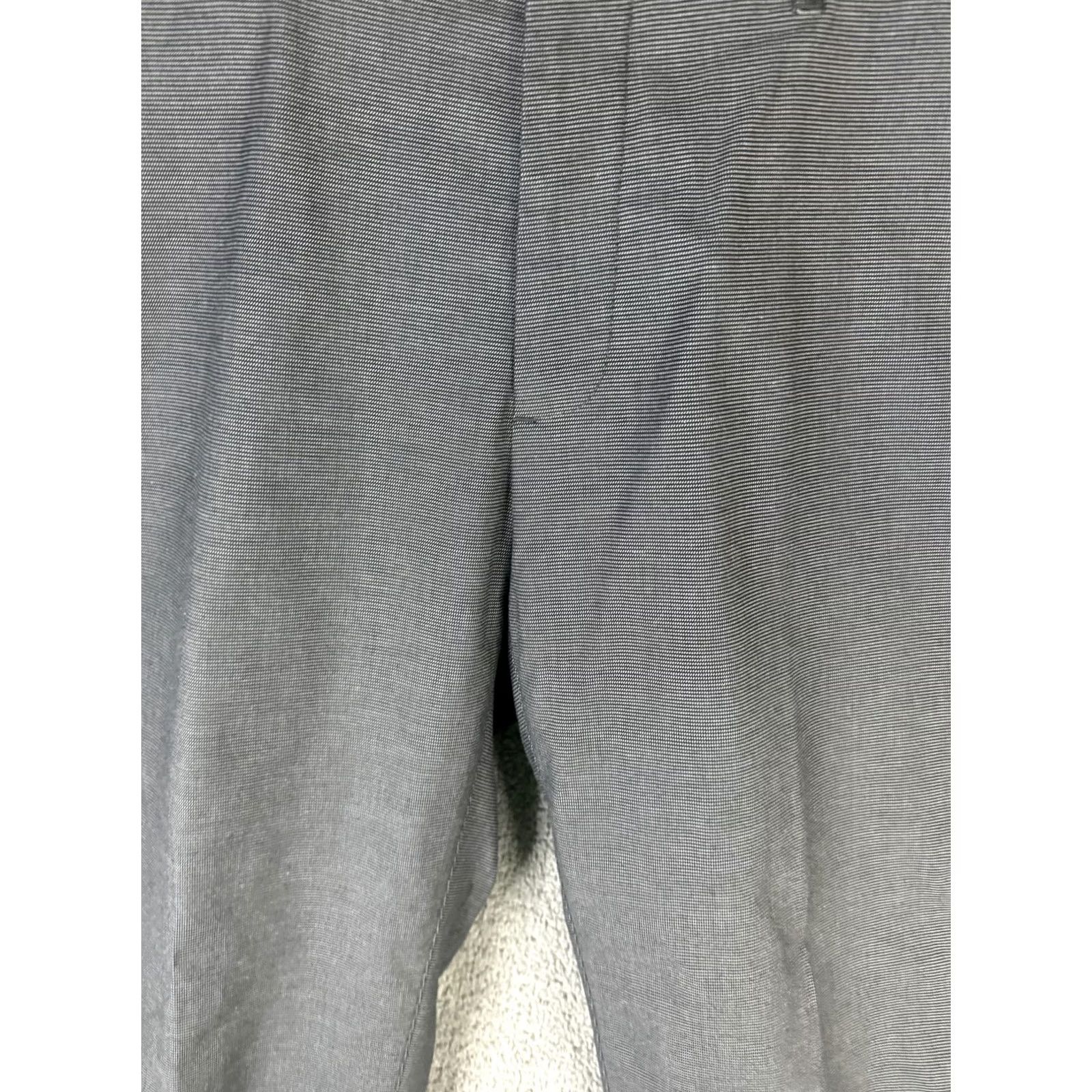 Bonobos Bonobos Pants Mens 33x32 Gray Stripe Chino Dress Stretch Flat Front Tapered Weekday Warrior Tuesday Casual Business Size US 33 - 5 Thumbnail