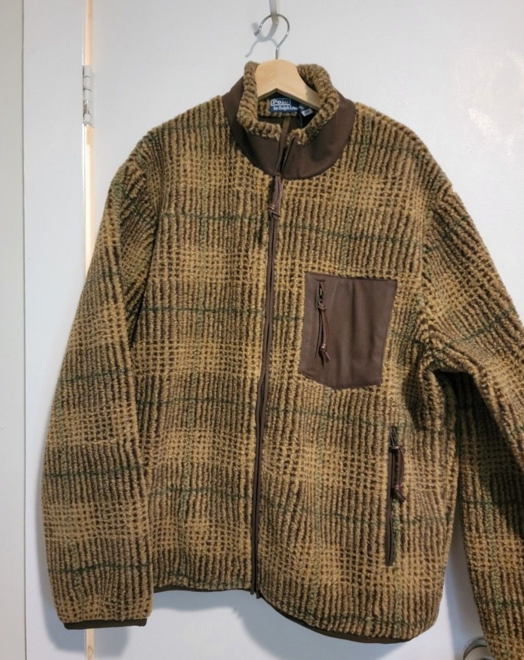 Ralph Lauren Polo Ralph Lauren Men's sz XL Glen Plaid Fleece Jacket - New Size US XL / EU 56 / 4 - 1 Thumbnail