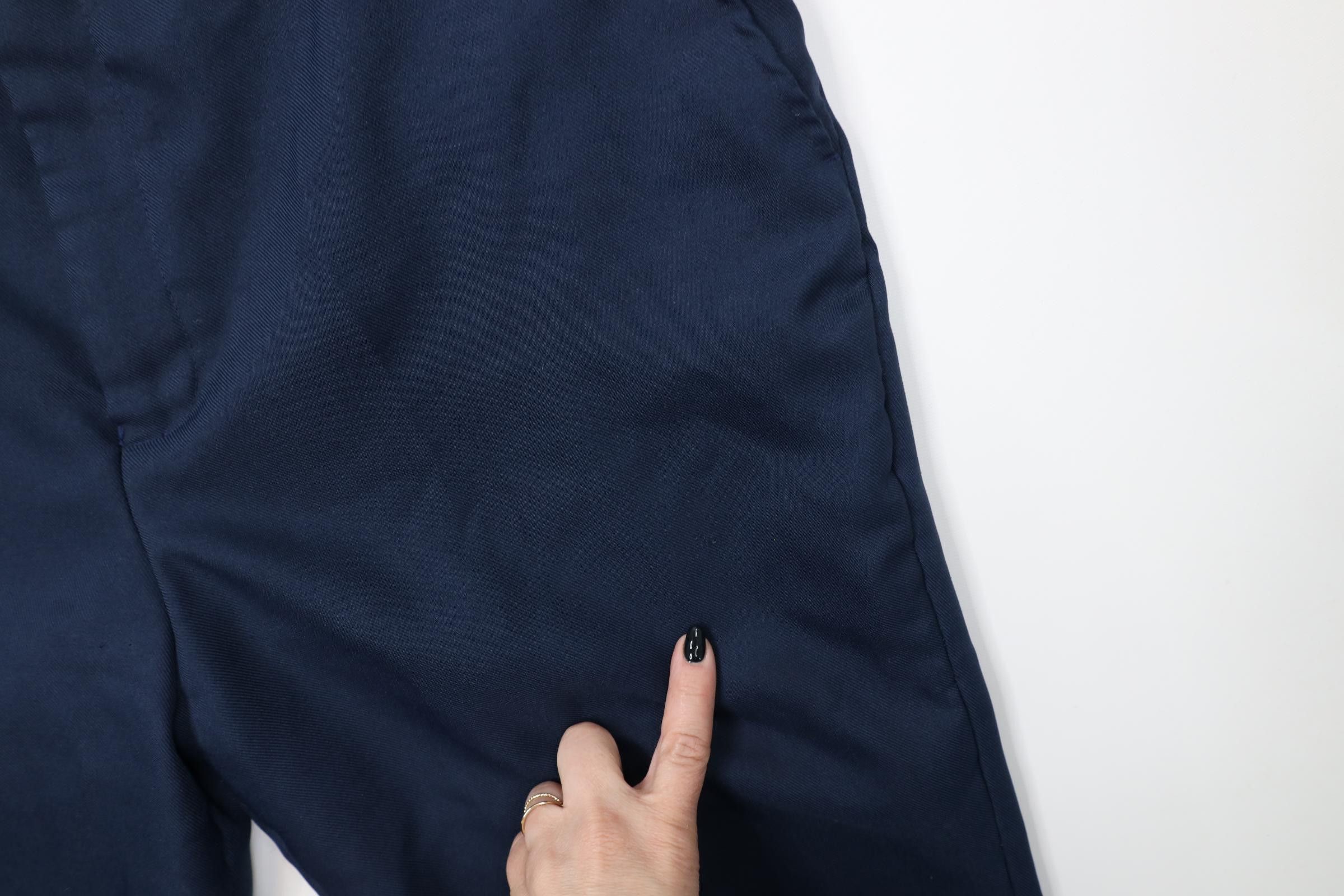 Vintage Vintage 70s Streetwear Lined Knit Wide Leg Chino Pants Blue Size US 36 / EU 52 - 6 Thumbnail