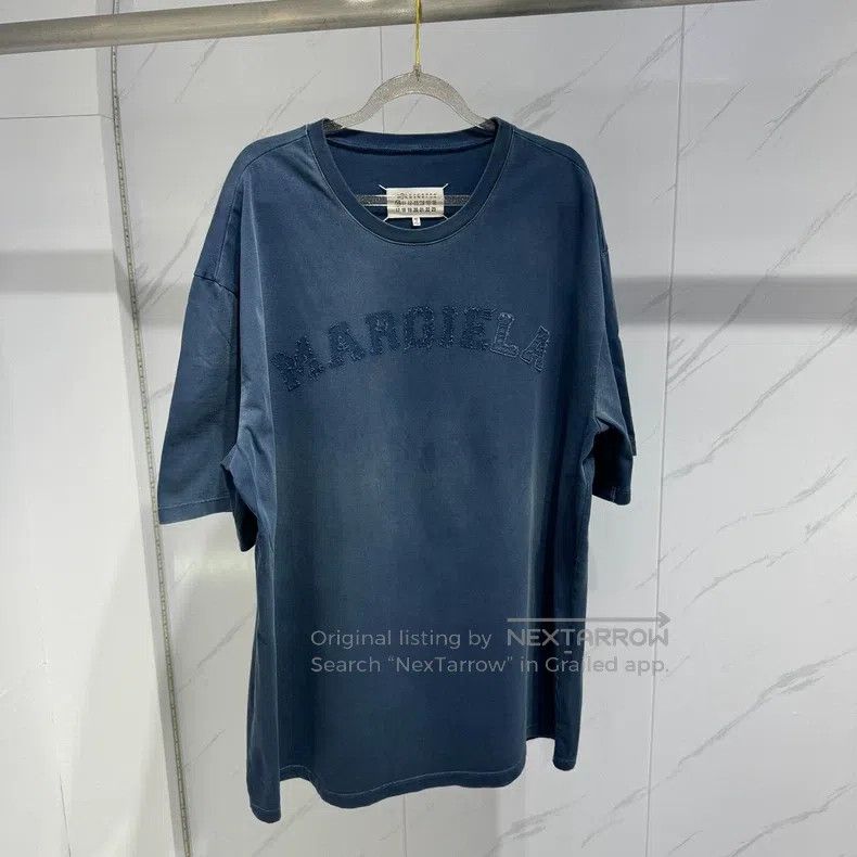 Other Maison Margiela Blue old logo short sleeves Size US S / EU 44-46 / 1 - 1 Thumbnail