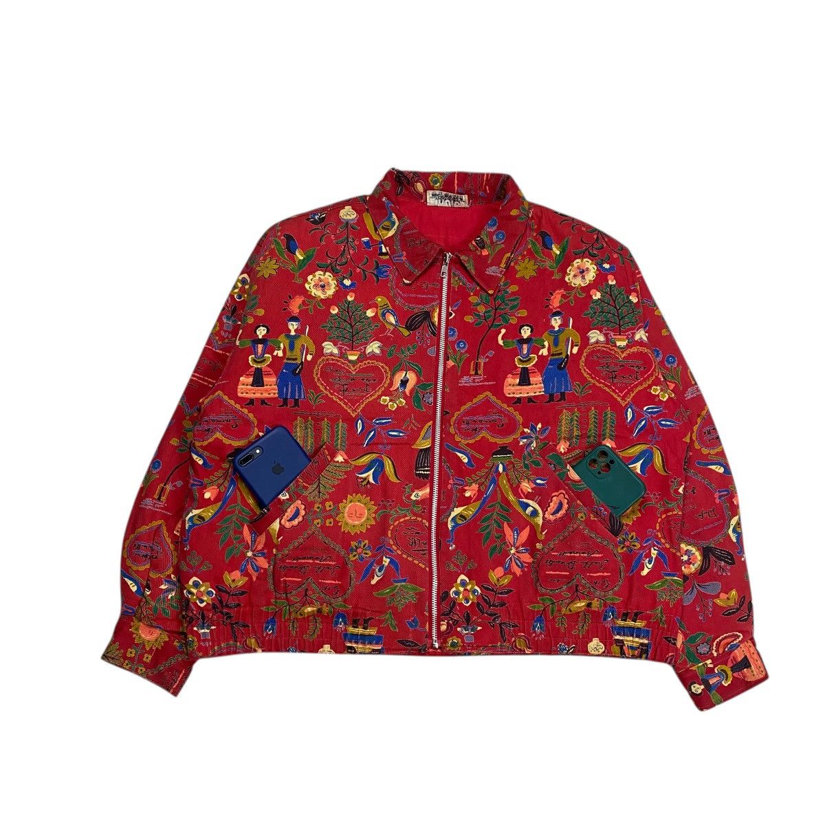 Japanese Brand Vtg Pioneer Trading Co. Allover Print Work Jacket Boxy fit Size US M / EU 48-50 / 2 - 5 Thumbnail