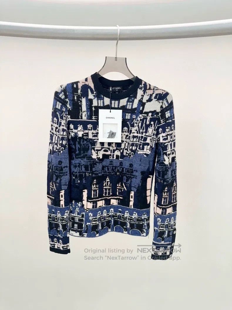 Chanel Chanel Dark blue knitwear sweater Size XXS / US 00 / IT 34 - 1 Thumbnail