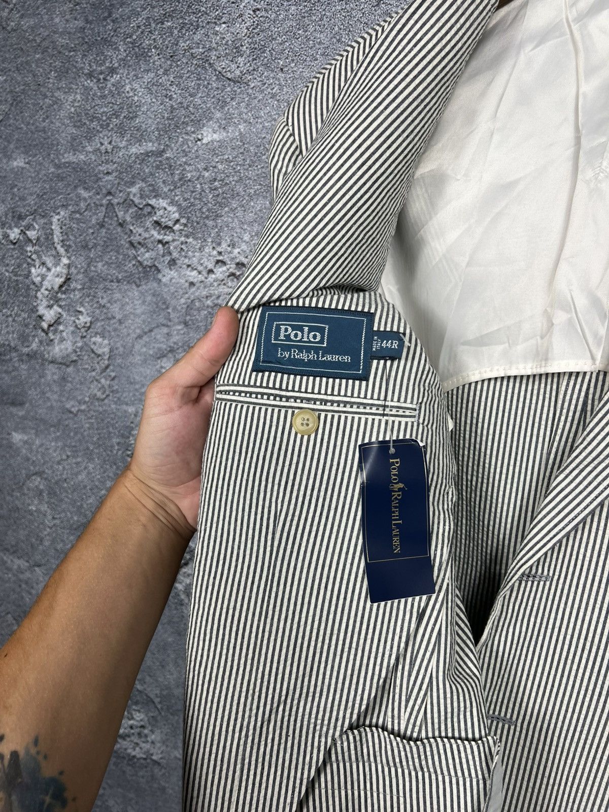 Polo Ralph Lauren Nwt Vintage Polo Ralph Lauren Ribber Blazer Size 44R Size 44R - 12 Thumbnail