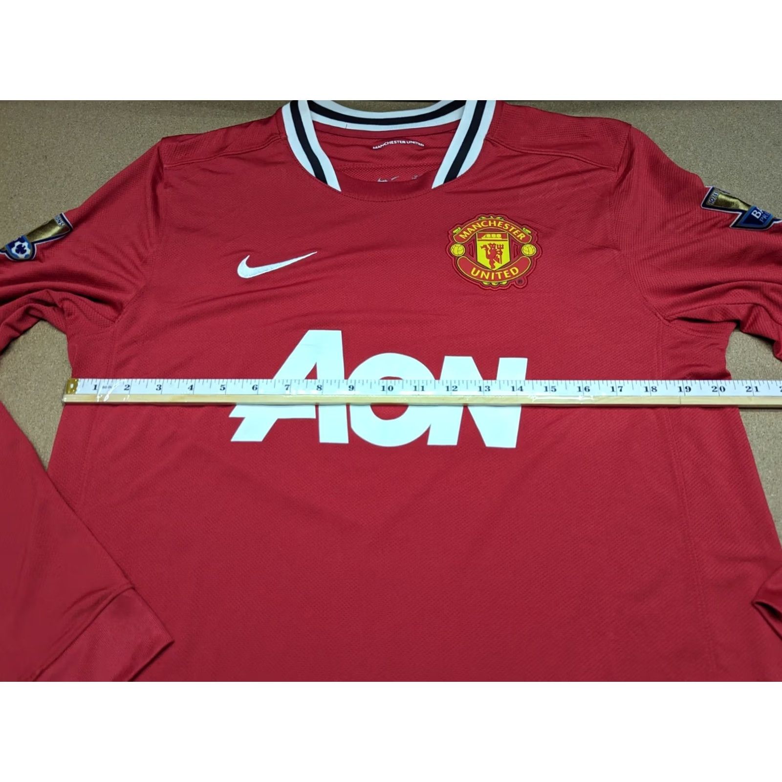 Adidas Adidas Manchester United Jersey Mens T-Shirt L Red Phil Jones #4 2011 2012 Premier League Home Size US L / EU 52-54 / 3 - 7 Thumbnail