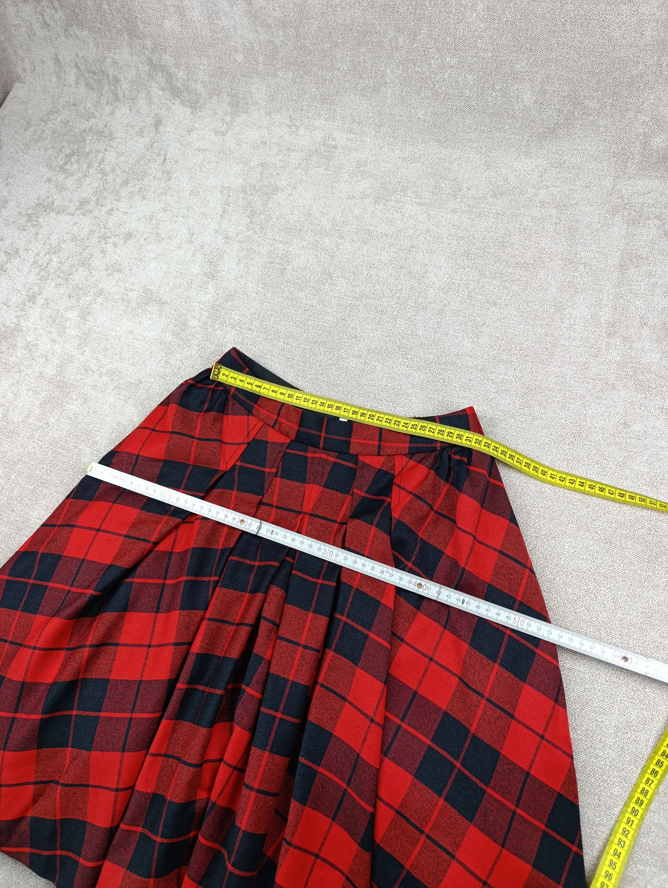 Dolce & Gabbana DOLCE & GABBANA D&G RED PLAID PANNIER WOOL MINI SKIRT WOMENS Size 27" / US 4 / IT 40 - 11 Thumbnail