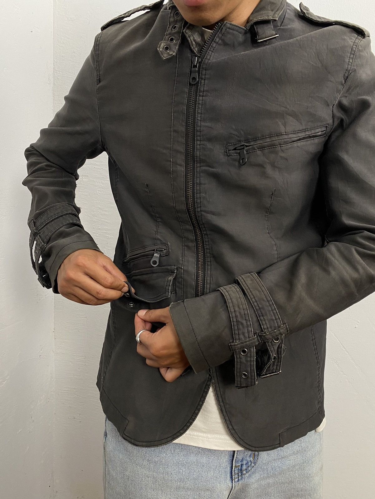If Six Was Nine × Japanese Brand × Morgan Homme Morgan homme punk biker jacket Size US M / EU 48-50 / 2 - 6 Thumbnail