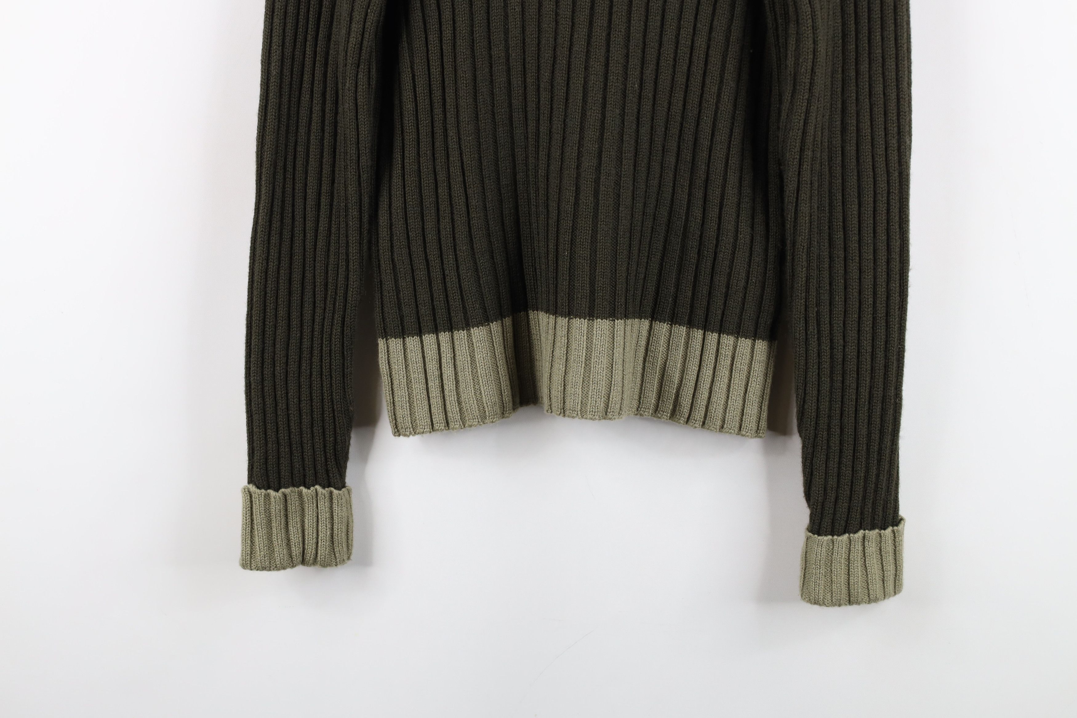 Vintage Vintage 90s Babydoll Wool Blend Chunky Ribbed Knit Sweater Size M / US 6-8 / IT 42-44 - 3 Thumbnail