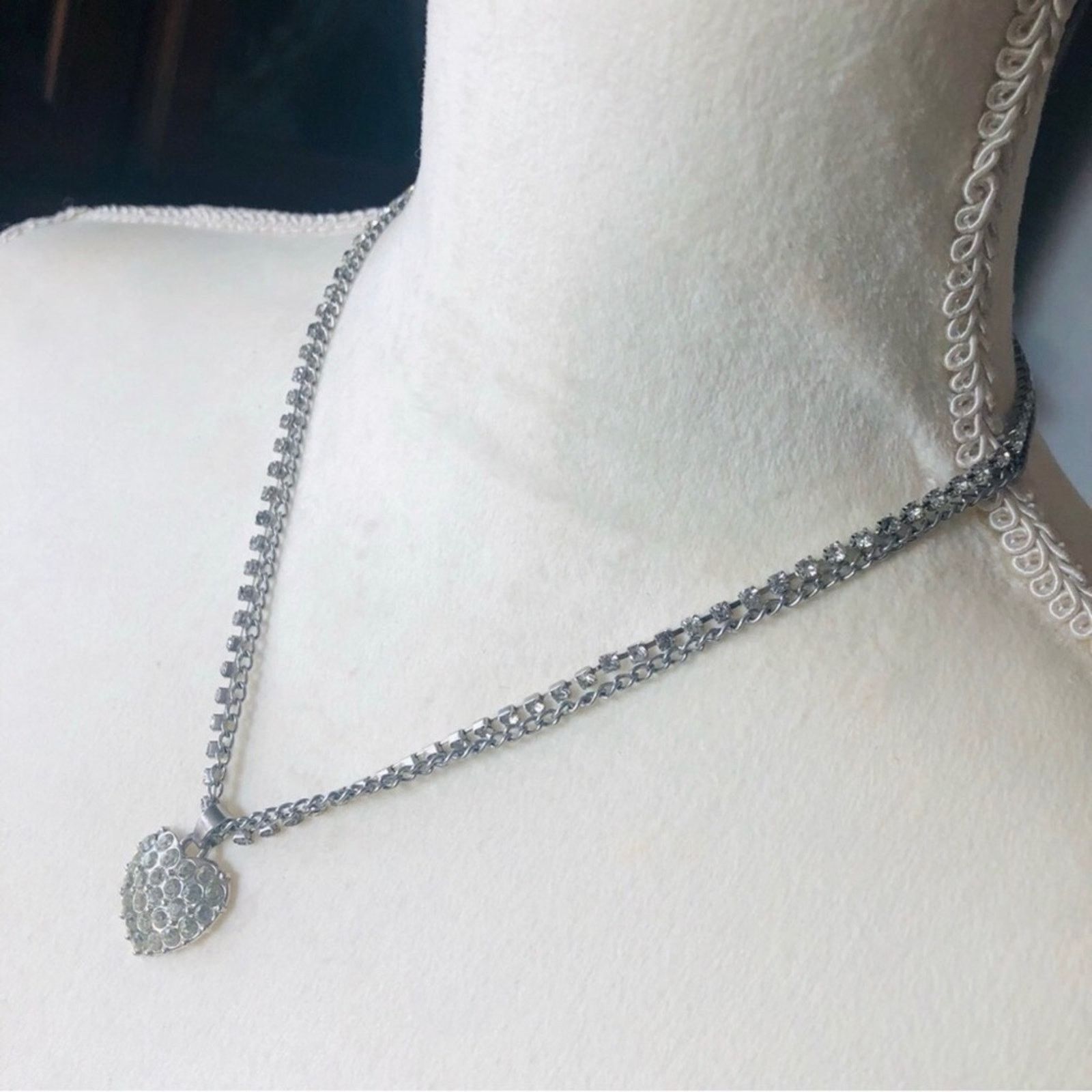 Jewelry Vintage recycled heart pendant necklace Size ONE SIZE - 4 Thumbnail