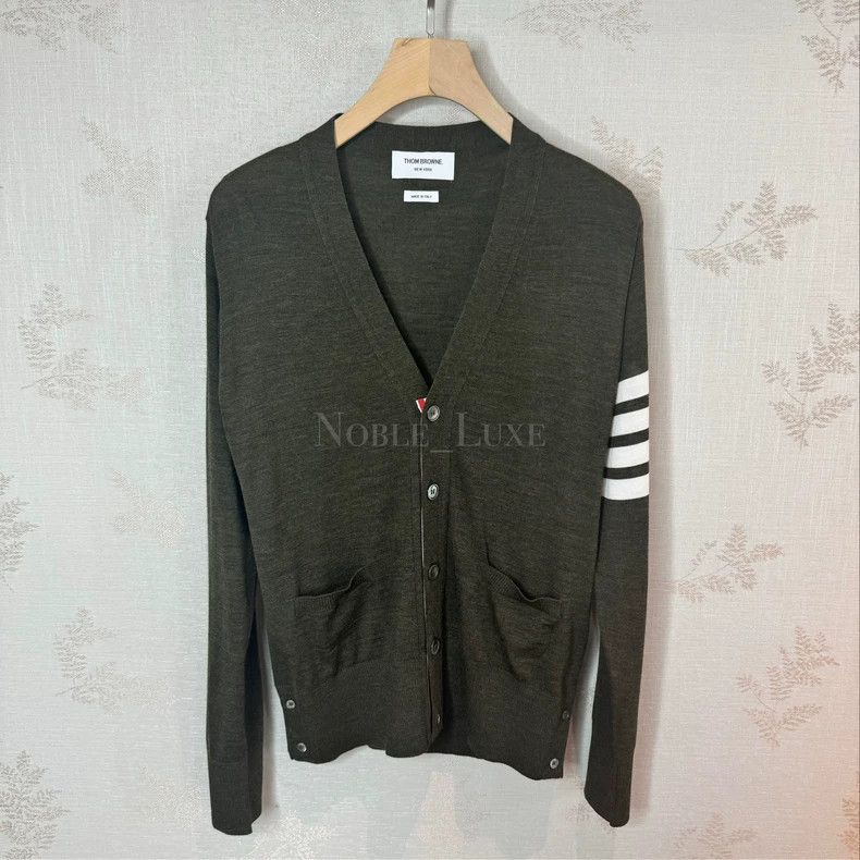 Thom Browne Thom Browne Dark green cardigan Size US M / EU 48-50 / 2 - 1 Thumbnail