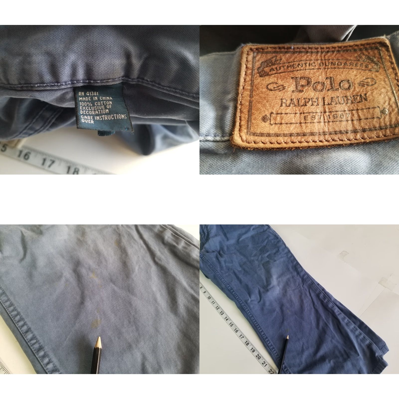 Polo Ralph Lauren POLO Ralph Lauren Jeans Mens 36x30 Blue Straight Fit 5 Pocket Size US M / EU 48-50 / 2 - 8 Thumbnail