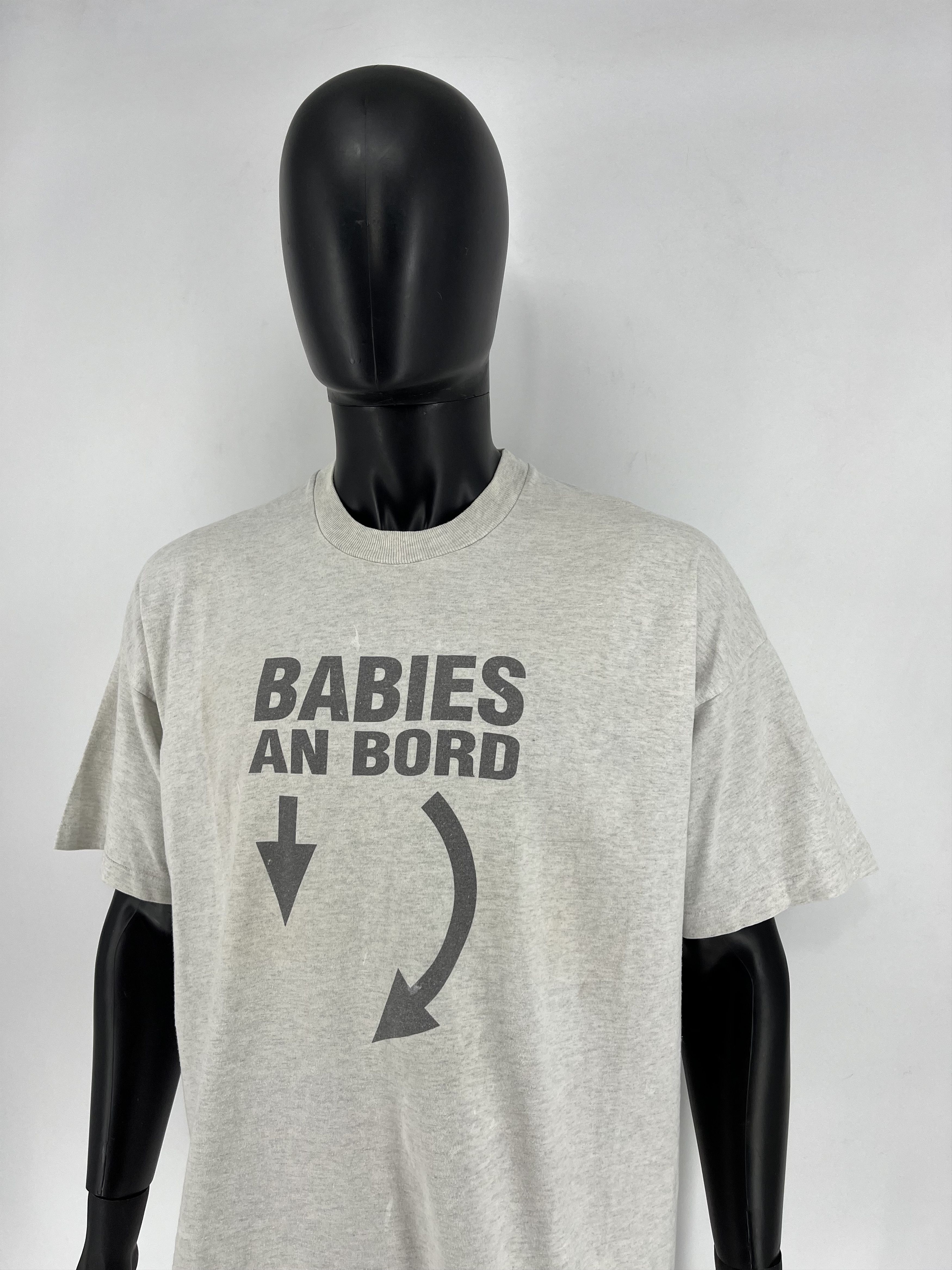 Band Tees Vintage Y2K Humor “Babies An Bord“ Size US XXL / EU 58 / 5 - 4 Thumbnail