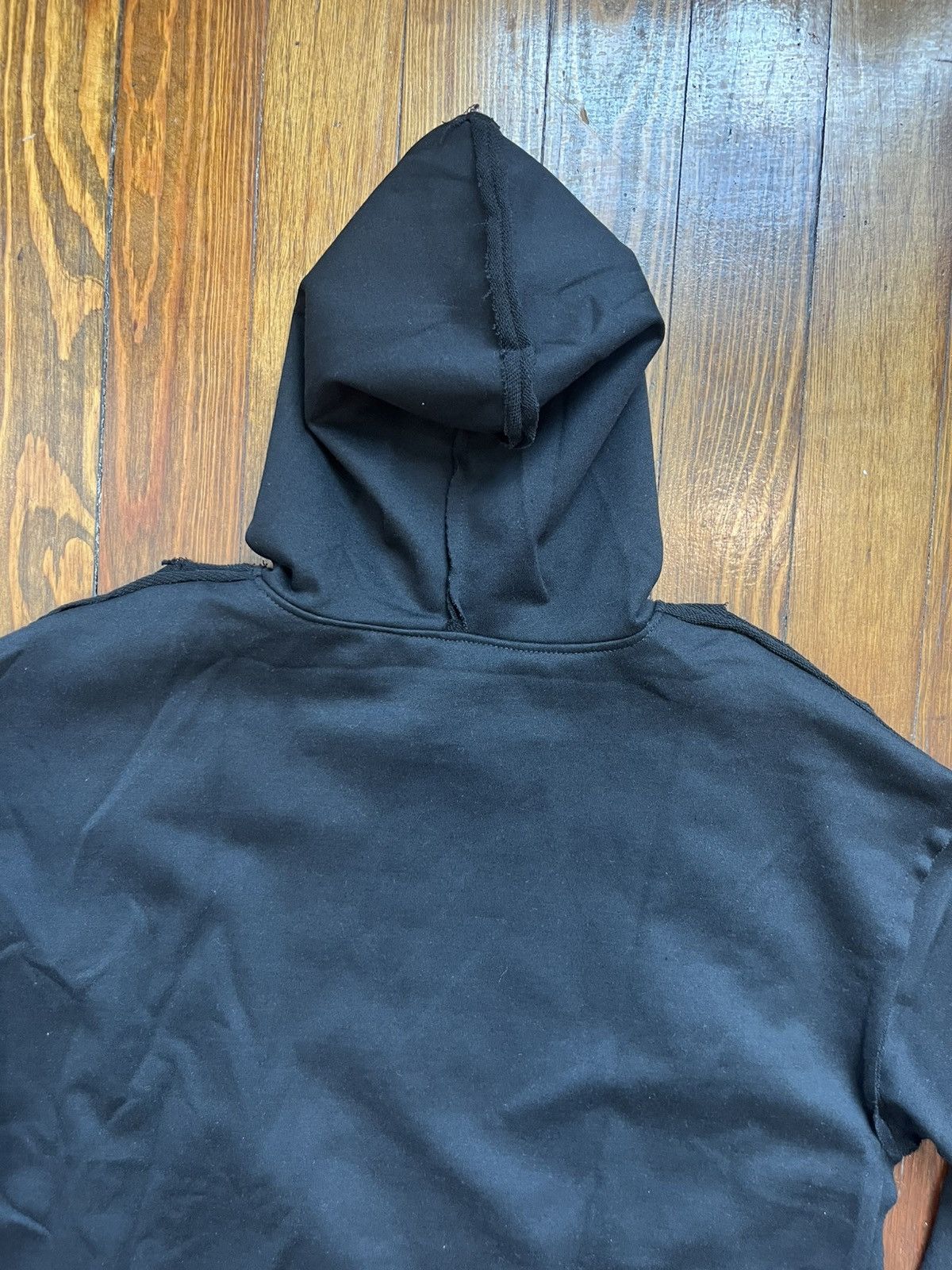 Other Black Reconstructed Loose Fit Gold Zipper Long Sleeve Hoodie Size US XL / EU 56 / 4 - 5 Thumbnail