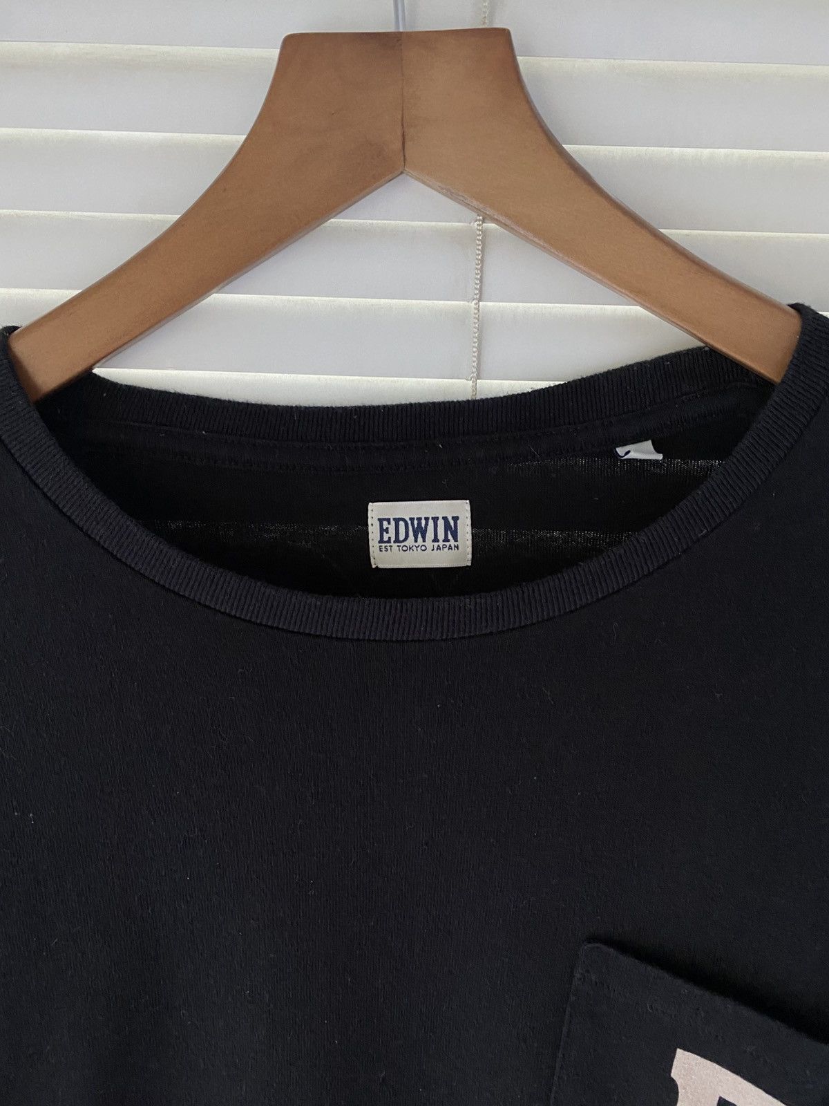 Edwin Edwin Japan Vintage Rare Pocket Big E Long Sleeve Size US M / EU 48-50 / 2 - 3 Thumbnail