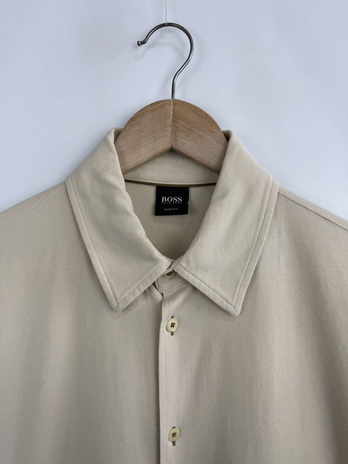 Hugo Boss 🇮🇹 Vintage 90s Hugo Boss Luxury Button Shirt Slim Fit Retro Size US L / EU 52-54 / 3 - 5 Thumbnail