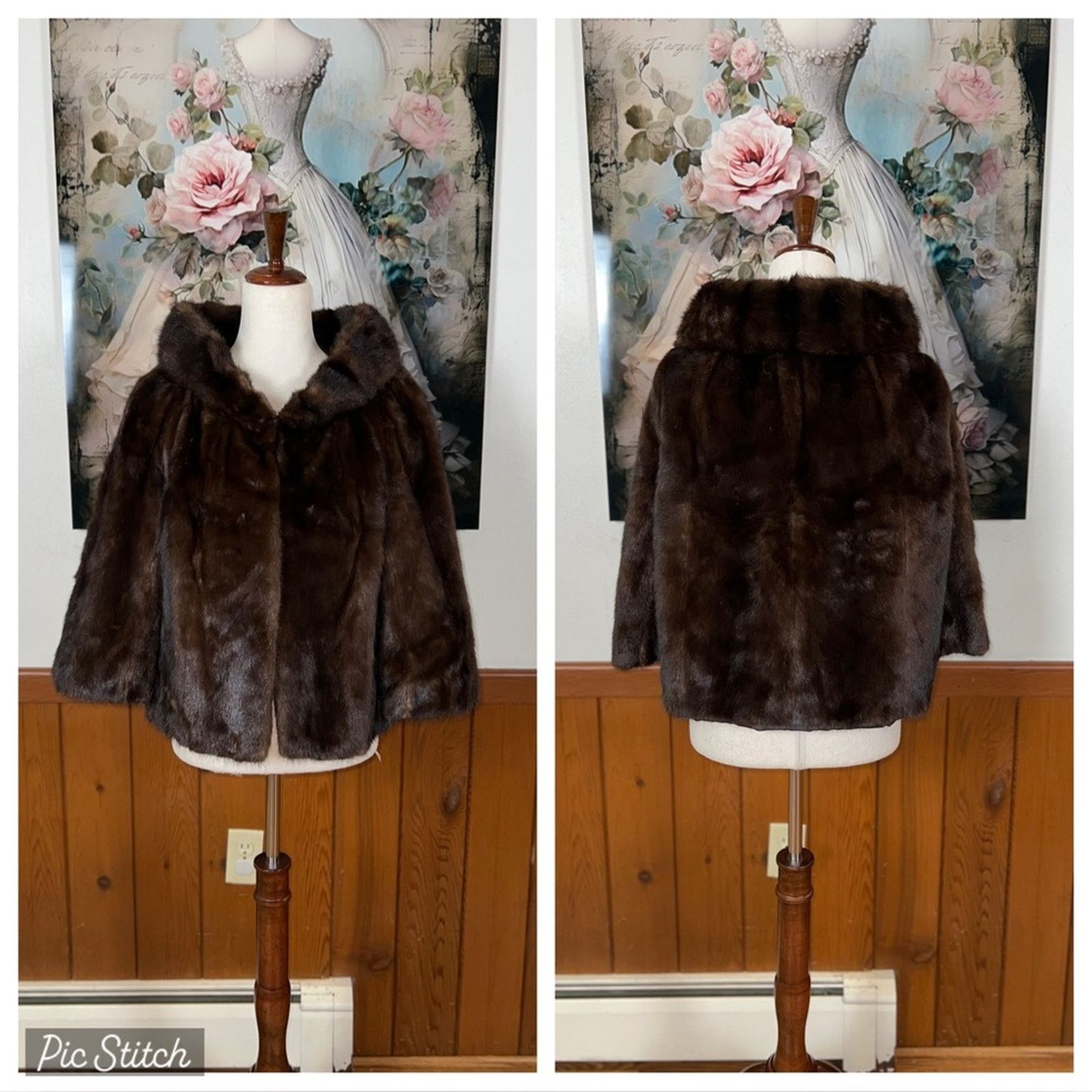 Vintage Elegant Vintage Mink Fur Capelet! Size M / US 6-8 / IT 42-44 - 1 Thumbnail