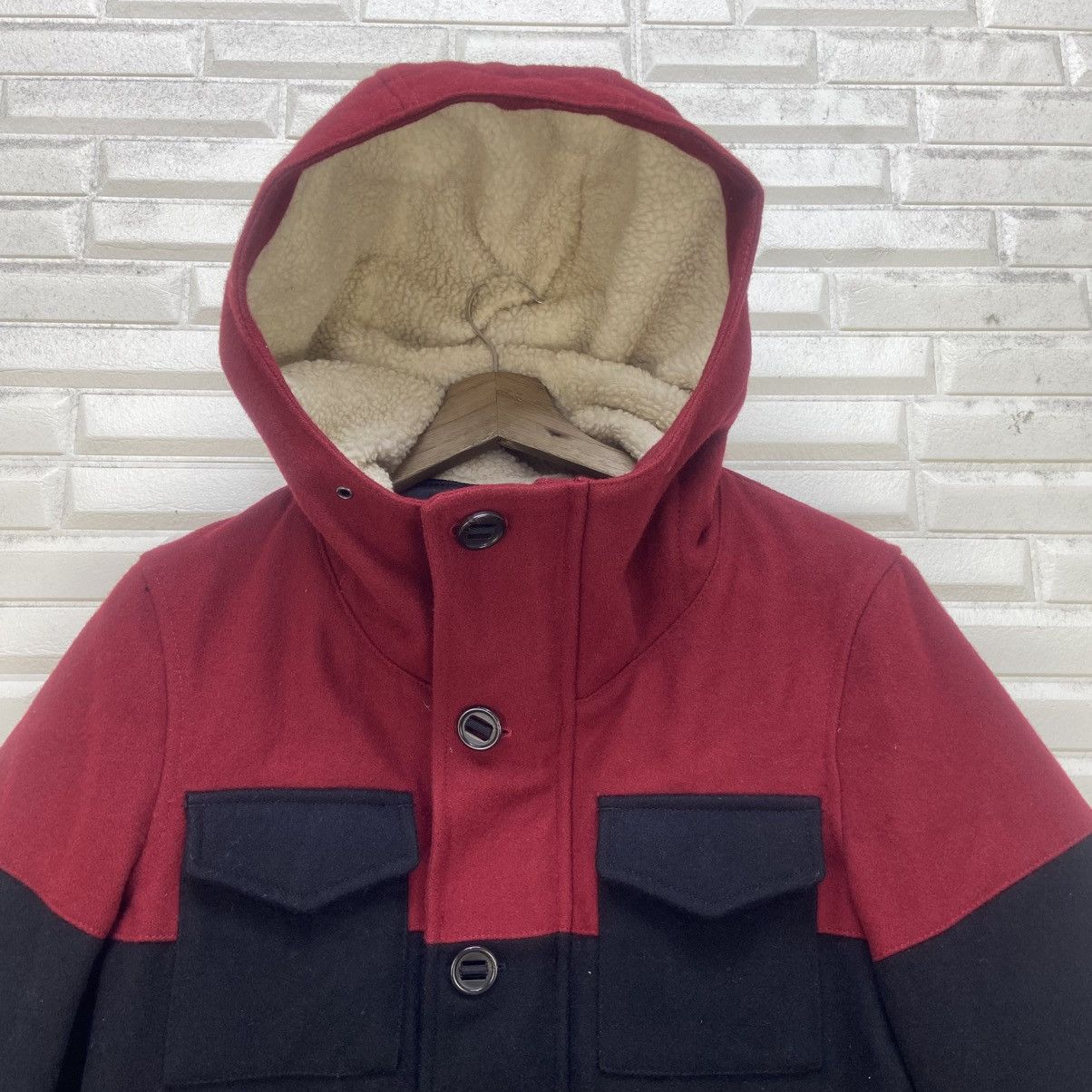 Japanese Brand Japanese Brand Takeo Kikuchi Two-tone Wool Jacket Size US S / EU 44-46 / 1 - 7 Thumbnail
