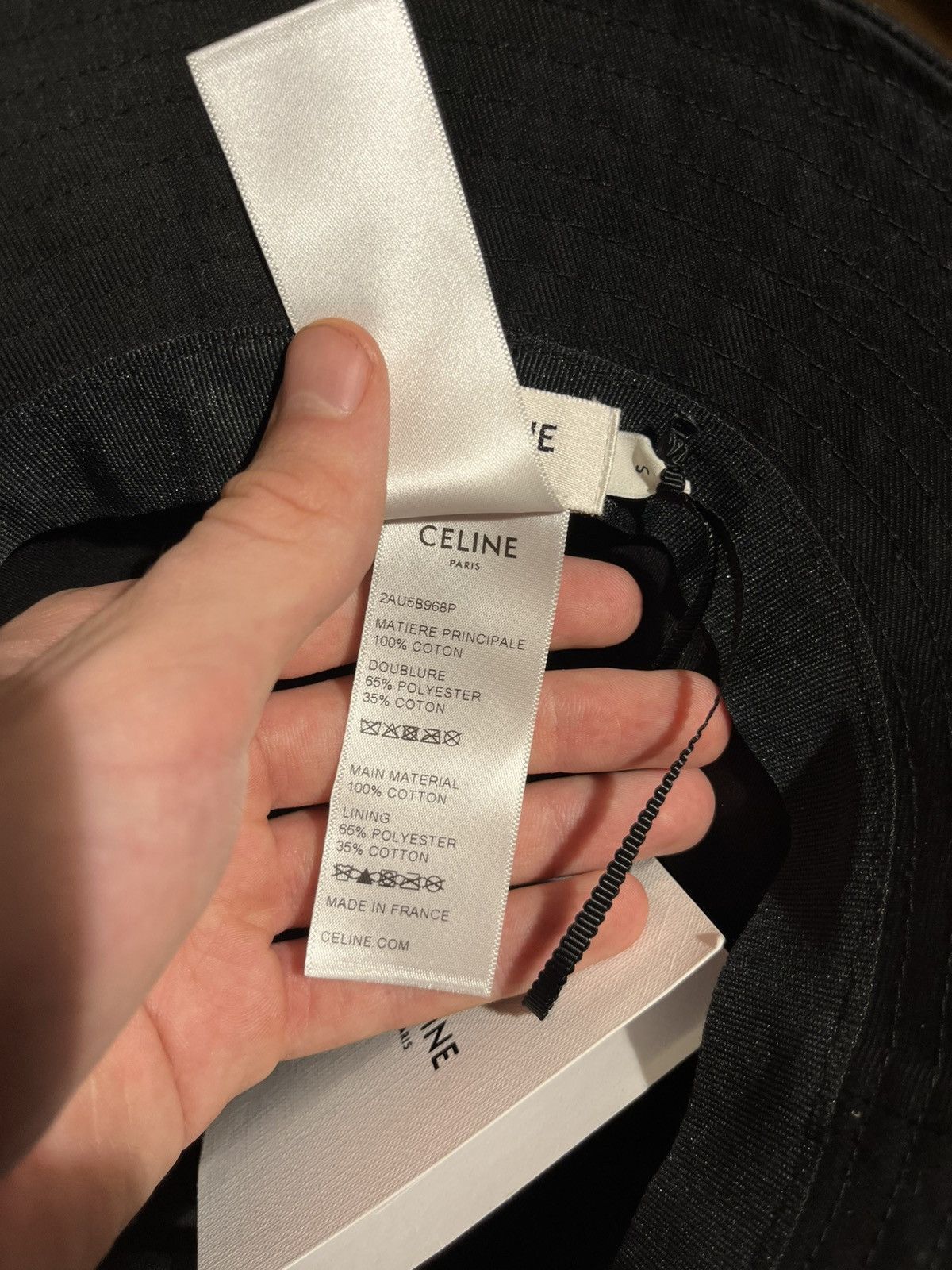 Celine Celine Bucket Hat Black - size S Size ONE SIZE - 7 Thumbnail
