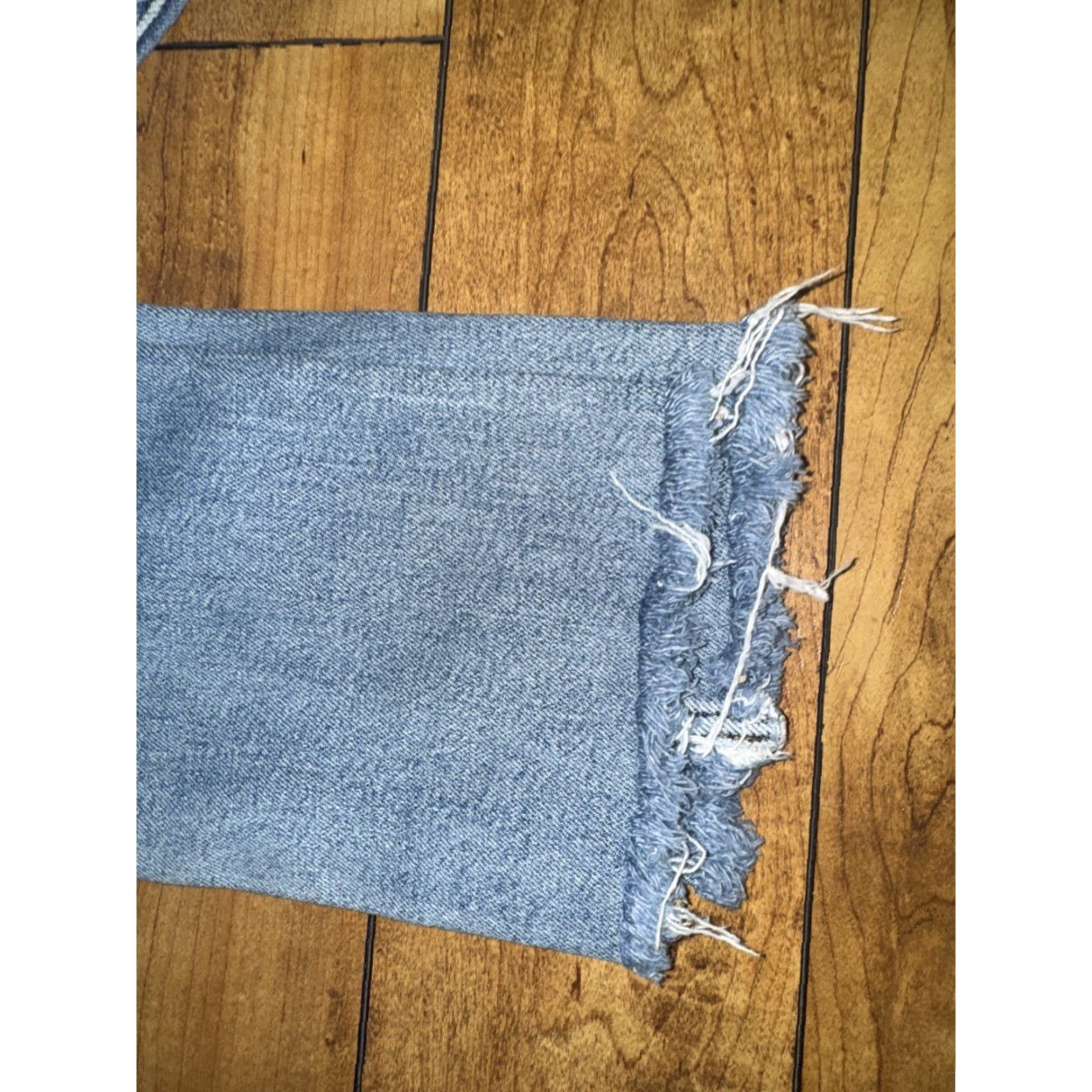 RE/DONE Re/Done Originals Jeans Women’s 30x32 Button Fly Distressed Denim Slim Skinny Blue Size 30" / US 8 / IT 44 - 2 Thumbnail